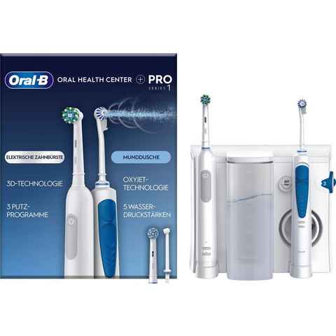 Oral-B Munddusche Oral Health Center, mit PRO Series 1 elektrische Zahnbürste