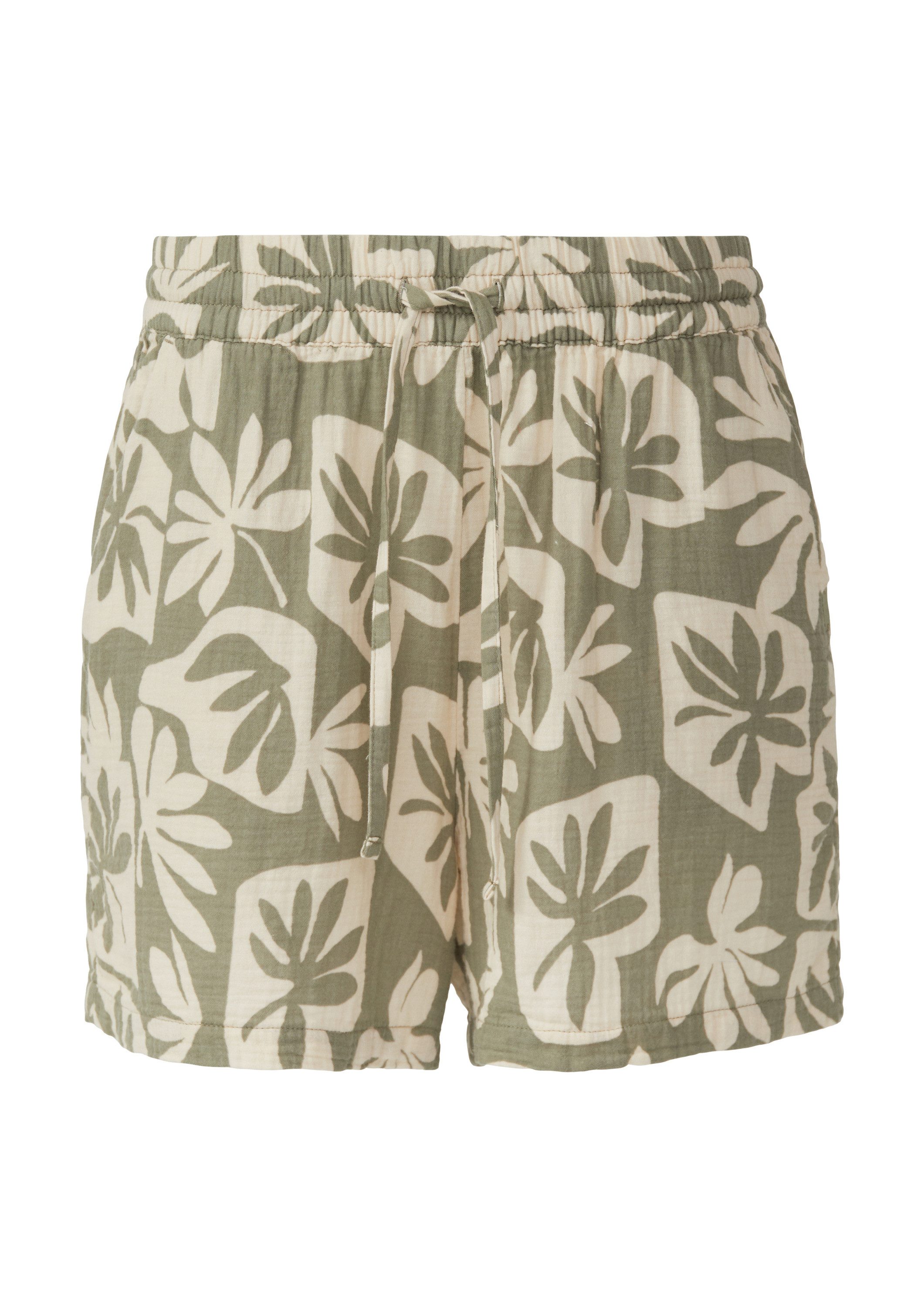 QS Shorts Hose Shorts aus Musselin günstig online kaufen