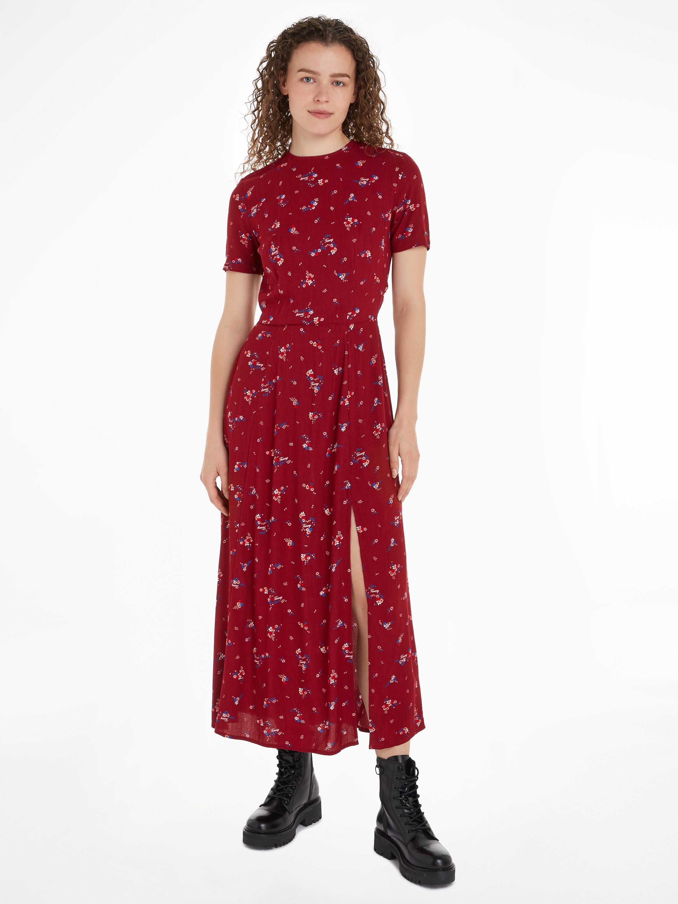 Tommy Jeans Blusenkleid TJW FLORAL MIDI günstig online kaufen