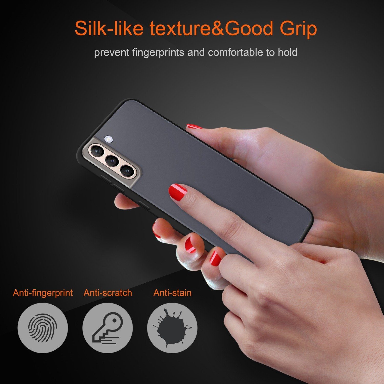 Cadorabo Handyhülle für Samsung Galaxy S21 PLUS Hülle Samsung Galaxy S21 PLUS, Handy Schutzhülle - Hülle - Ultra Slim Hard Cover Case - Bumper