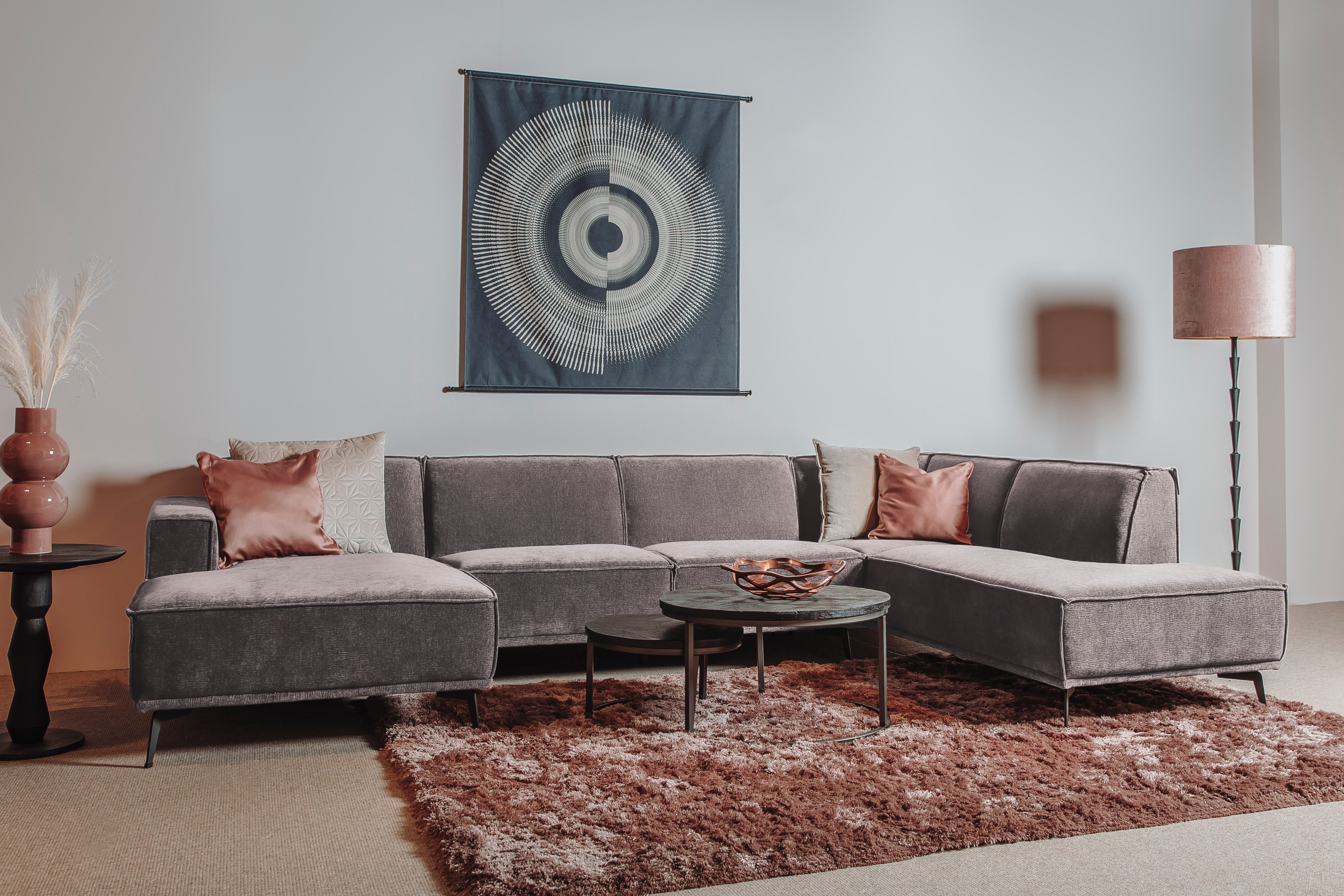 Wohnpalast Big-Sofa Leeds Loungesofa 350cm Ottomane R oder L - Ecksofa - Sofa