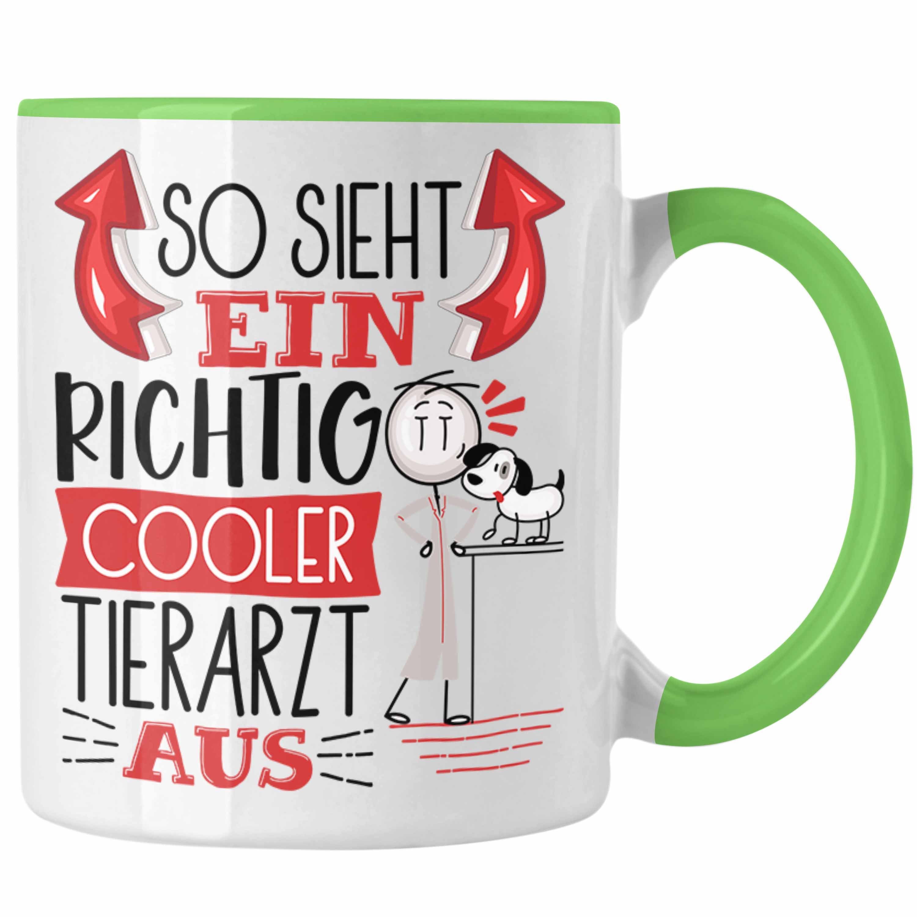 Ein Cooler Tierarzt Trendation RIchtig Tasse So Tierarzt Geschenk Aus Sieht Grün Tasse Gesch