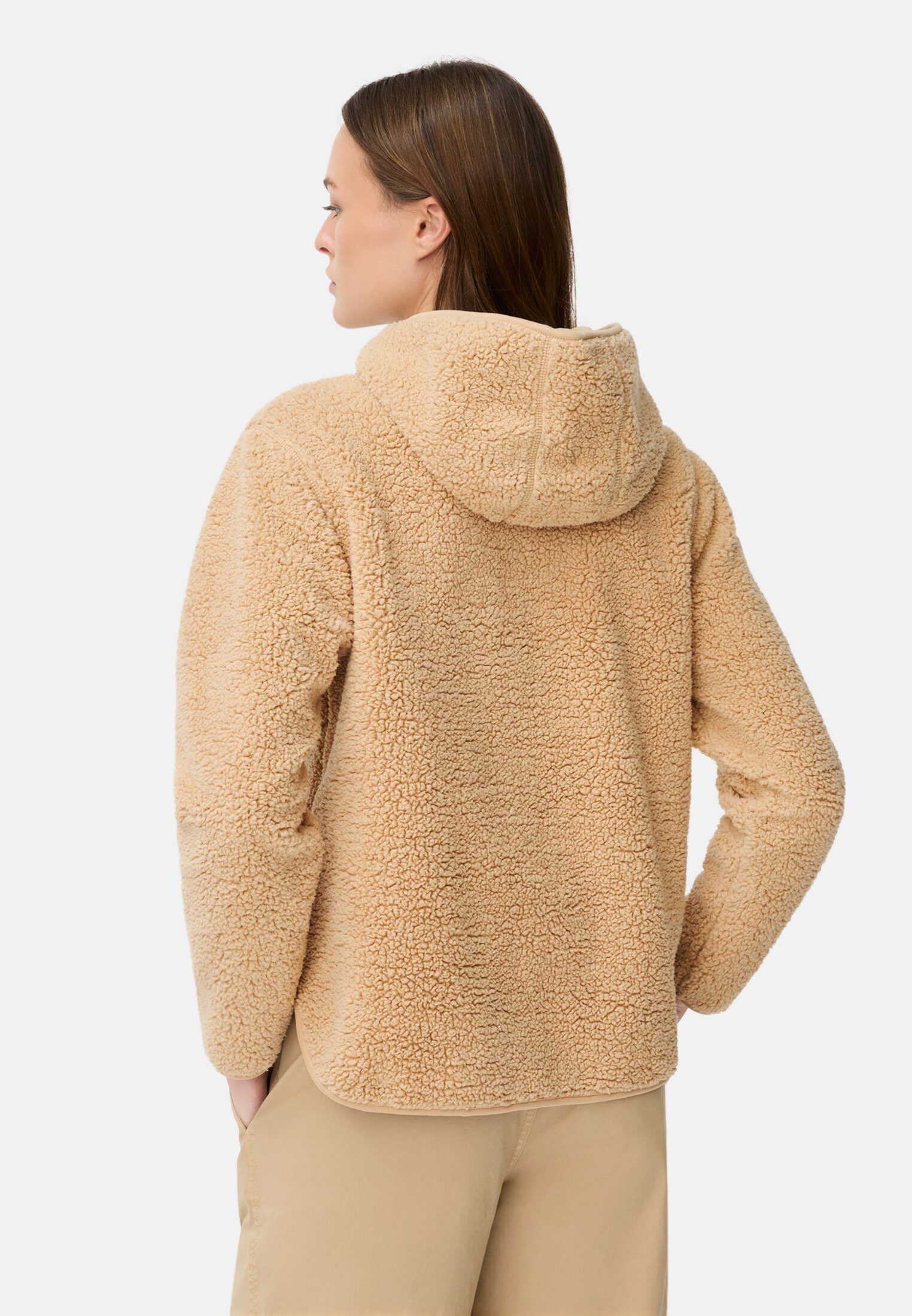 camel active Hoodie aus Teddyfleece Langarm Kapuze günstig online kaufen
