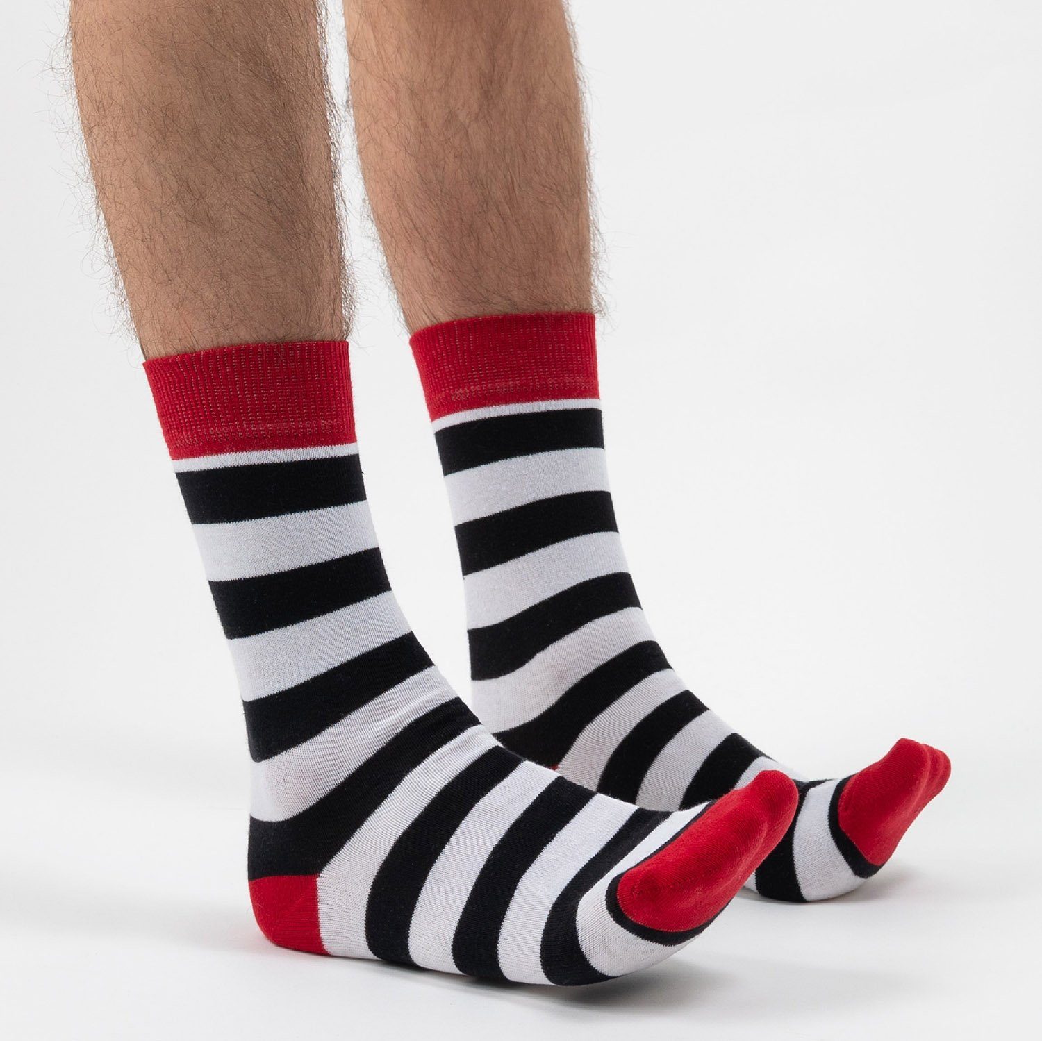 OCCULTO Basicsocken Bunte (Modell: Sigi) 6er Pack Strips Socken (6-Paar) Herren