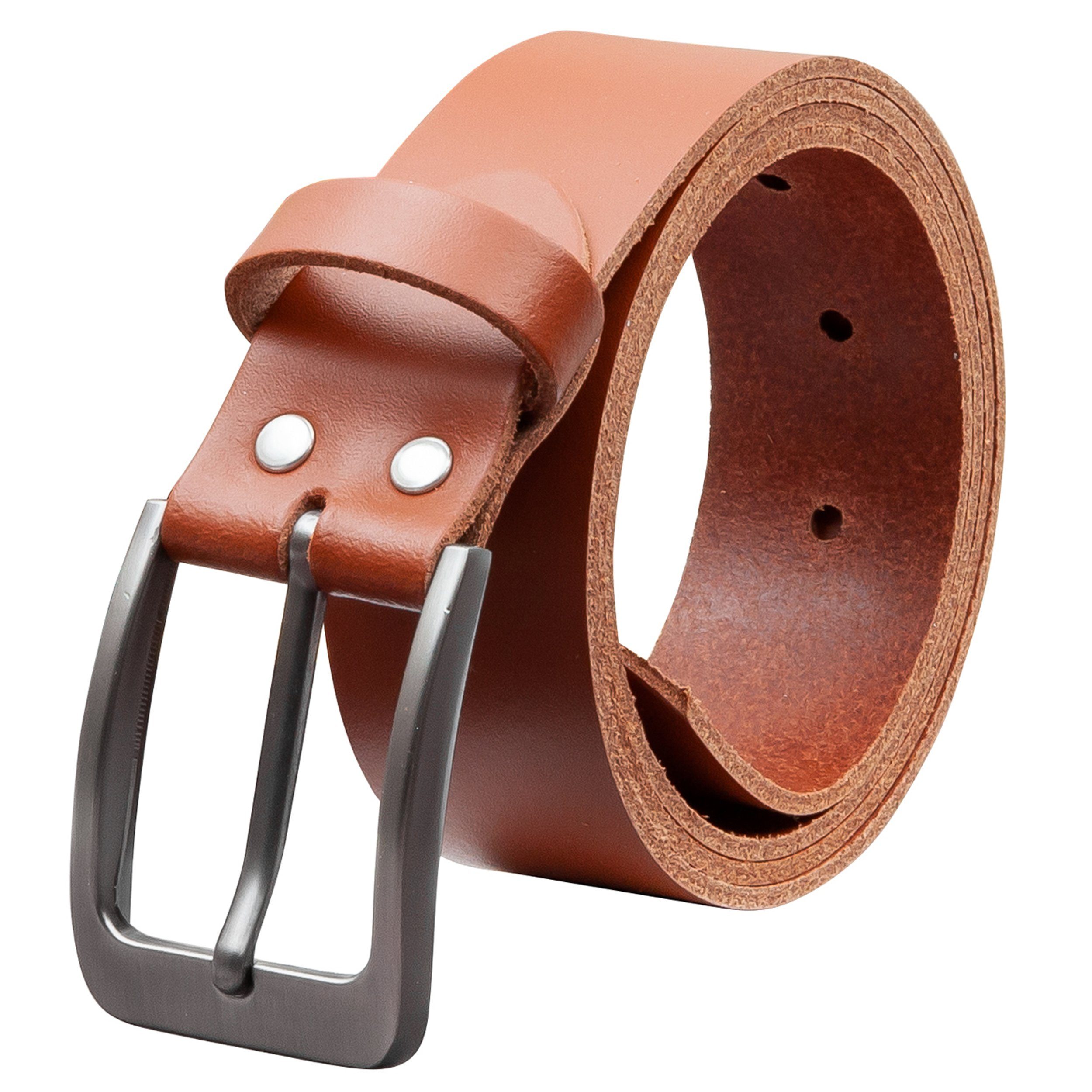 COLOGNEBELT Ledergürtel OM411-SL-Cognac MADE IN GERMANY, Cognac Kürzbar, 10 günstig online kaufen