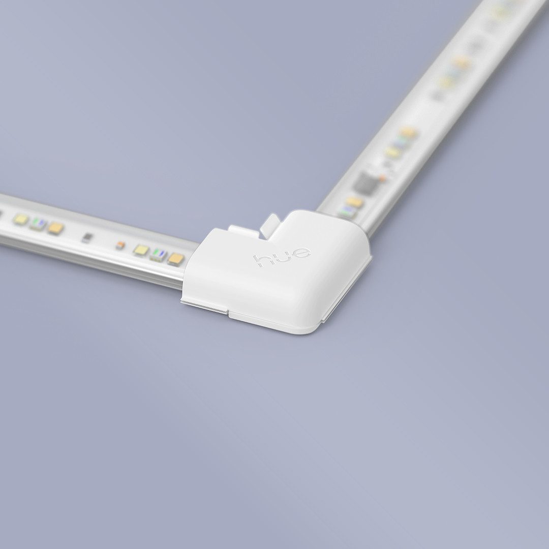 Philips Hue Kabelverbinder-Sortiment Flux Gradient LED-Streifen Zubehör, Eckverbinder, Set, 4-tlg., 4x Philips Hue Flux Gradient Lightstrip Zubehör, Eckverbinder