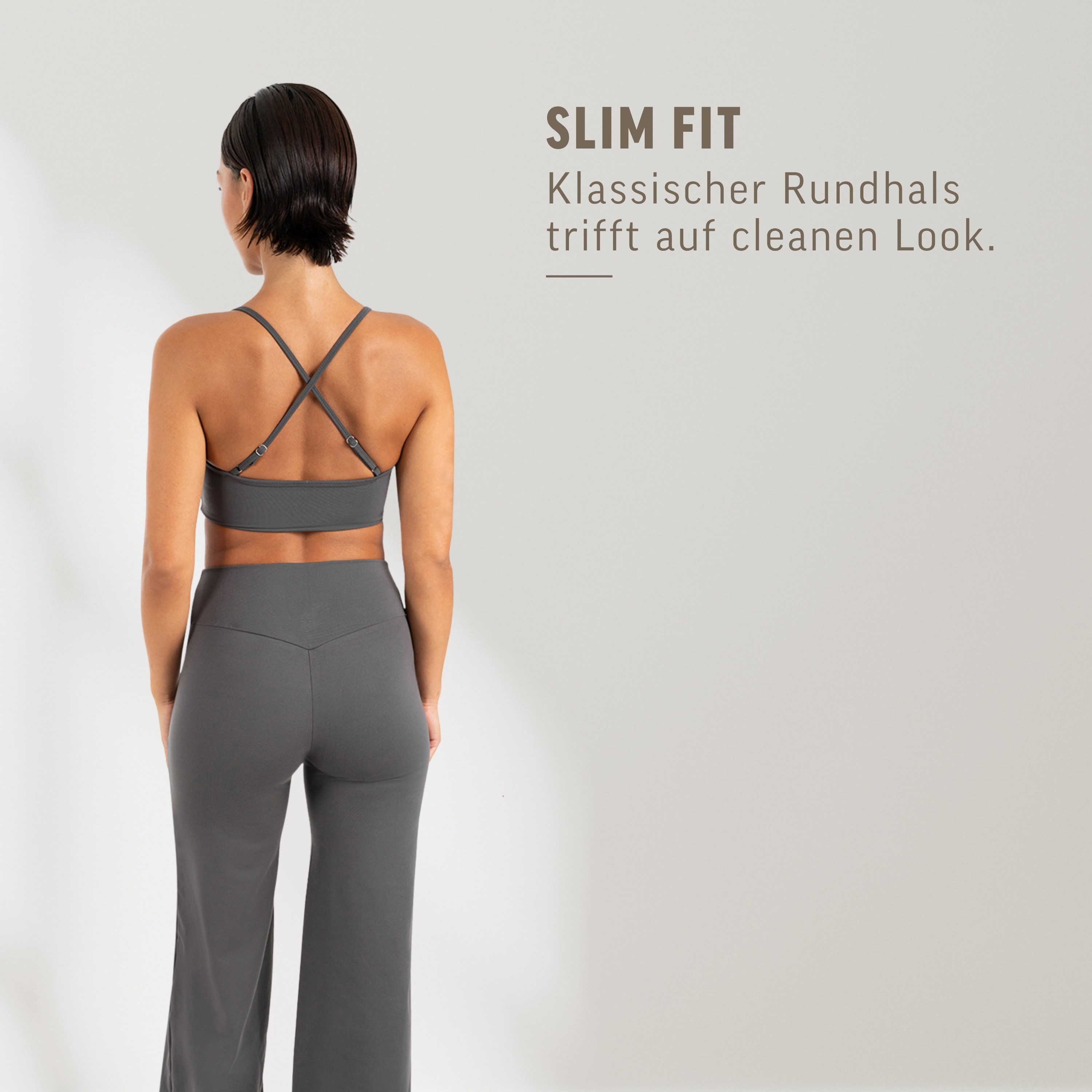 Smilodox Sport-BH Suvi Damen, Bustier, Slim Fit, Fitness Top, Performance Rundhals, Stretch Support, Performance Material, Gym, Yoga