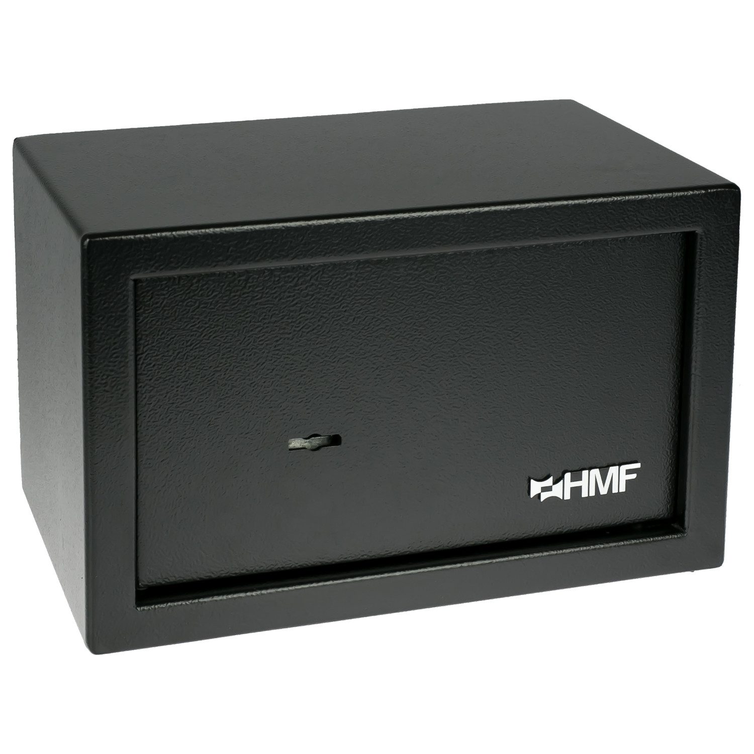 HMF Möbeltresor Safe Tresor mit Schlüssel, Möbeltresor, 31 x 20 x 20 cm, Schwarz