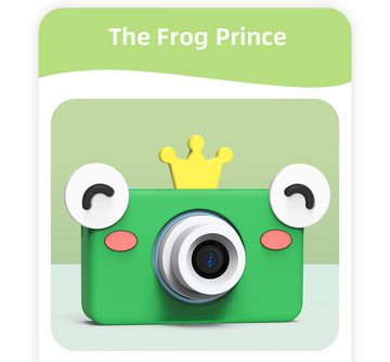 HT Kinderkamera (Froschkönig 32MP, Kinder Digitalkamera, 1080p Videokamera)