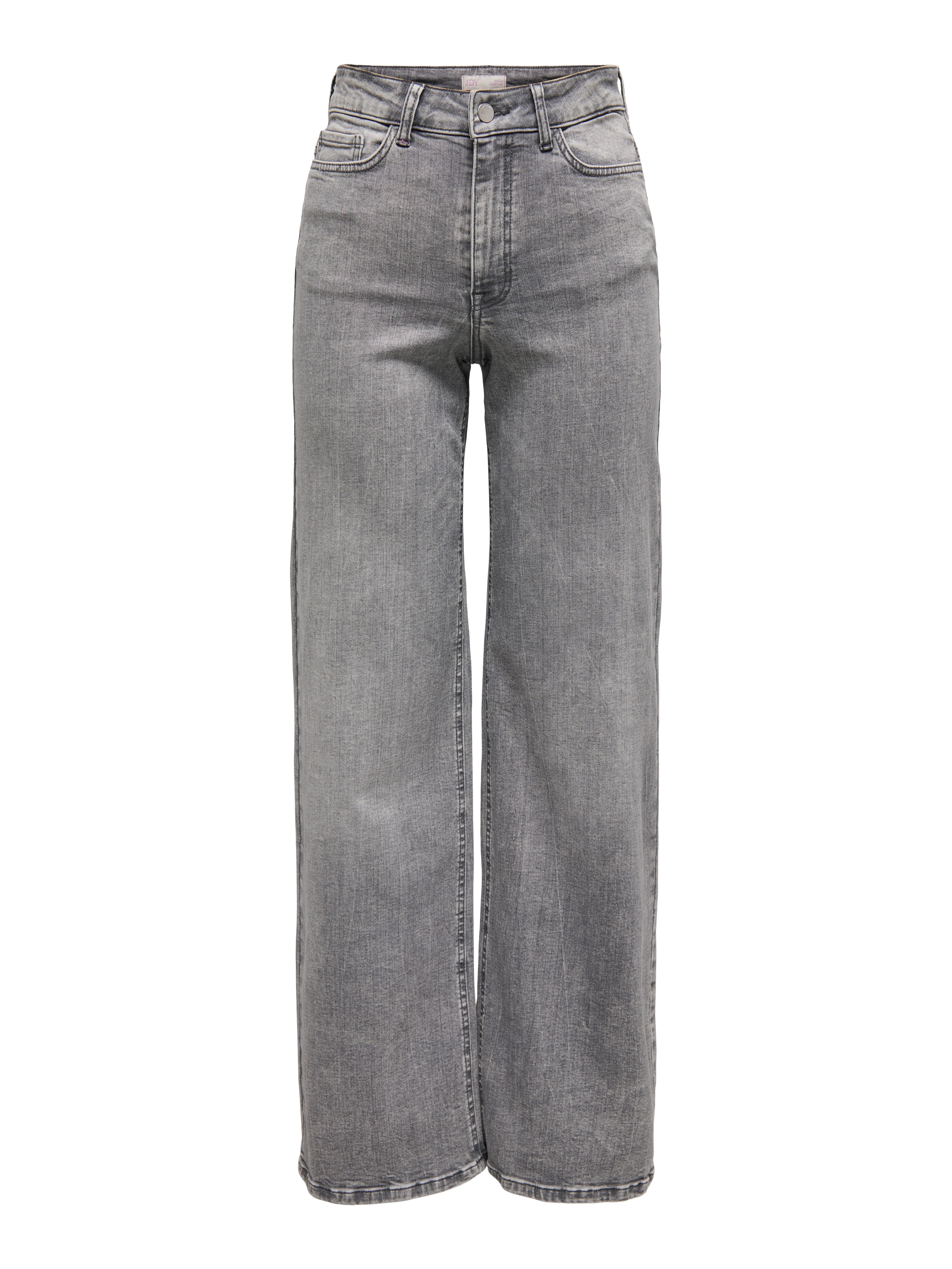 High-waist-Jeans JDYFELINA-FINA HW WIDE JNS LT GREY DNM