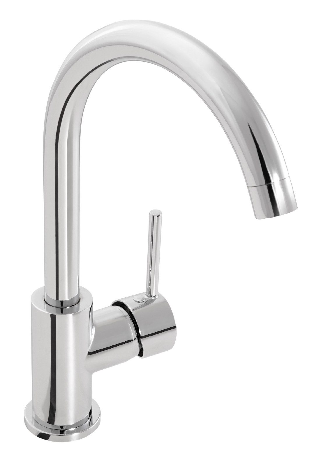 aquaSu Spültischarmatur Kira Chrom, hoher Auslauf, Kaltwassermittelstellung, Wassersparend – Bild 5 von 5