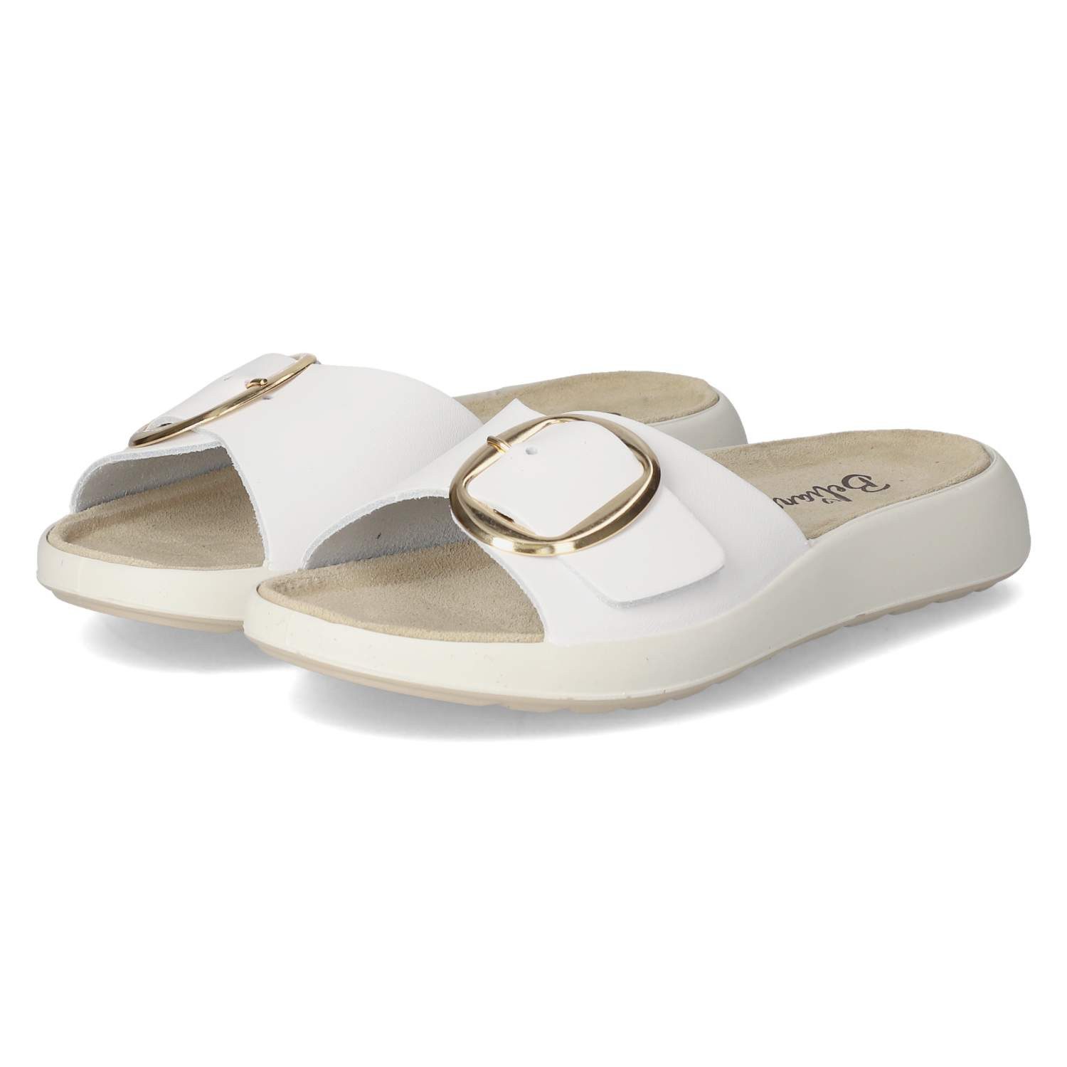 Beliana Beliana 75705128015001 Damen Glattleder weiss Pantolette