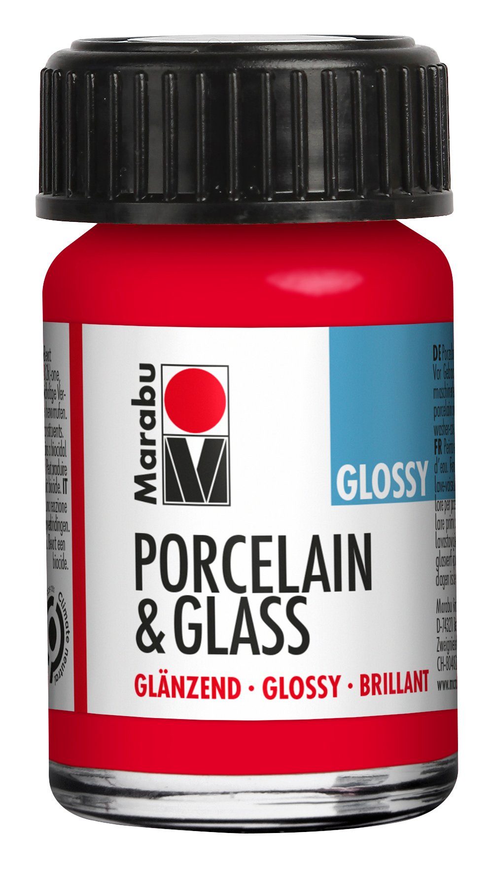 Marabu Bastelfarbe Porcelain & Glass Glossy, 15 ml