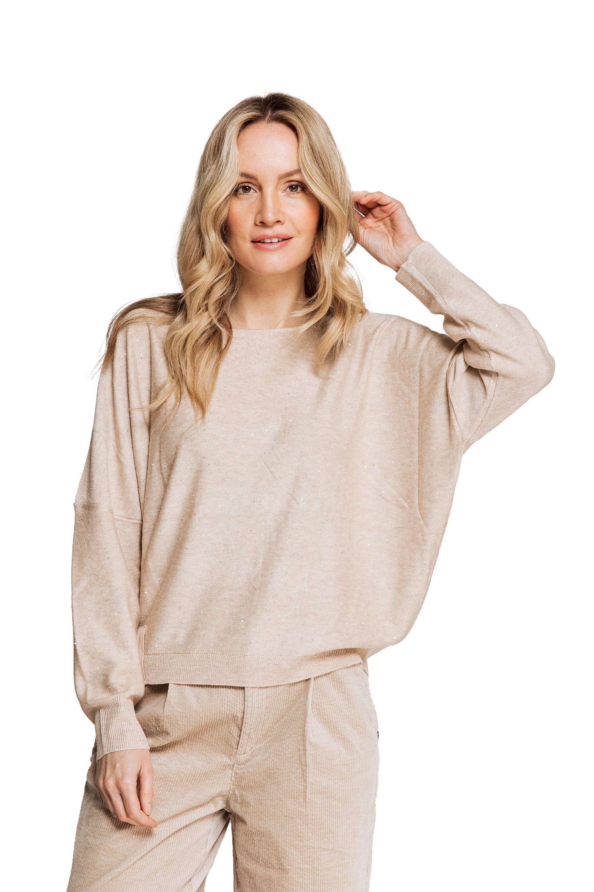 Zhrill Sweatshirt Pullover TALIA Beige (0-tlg)