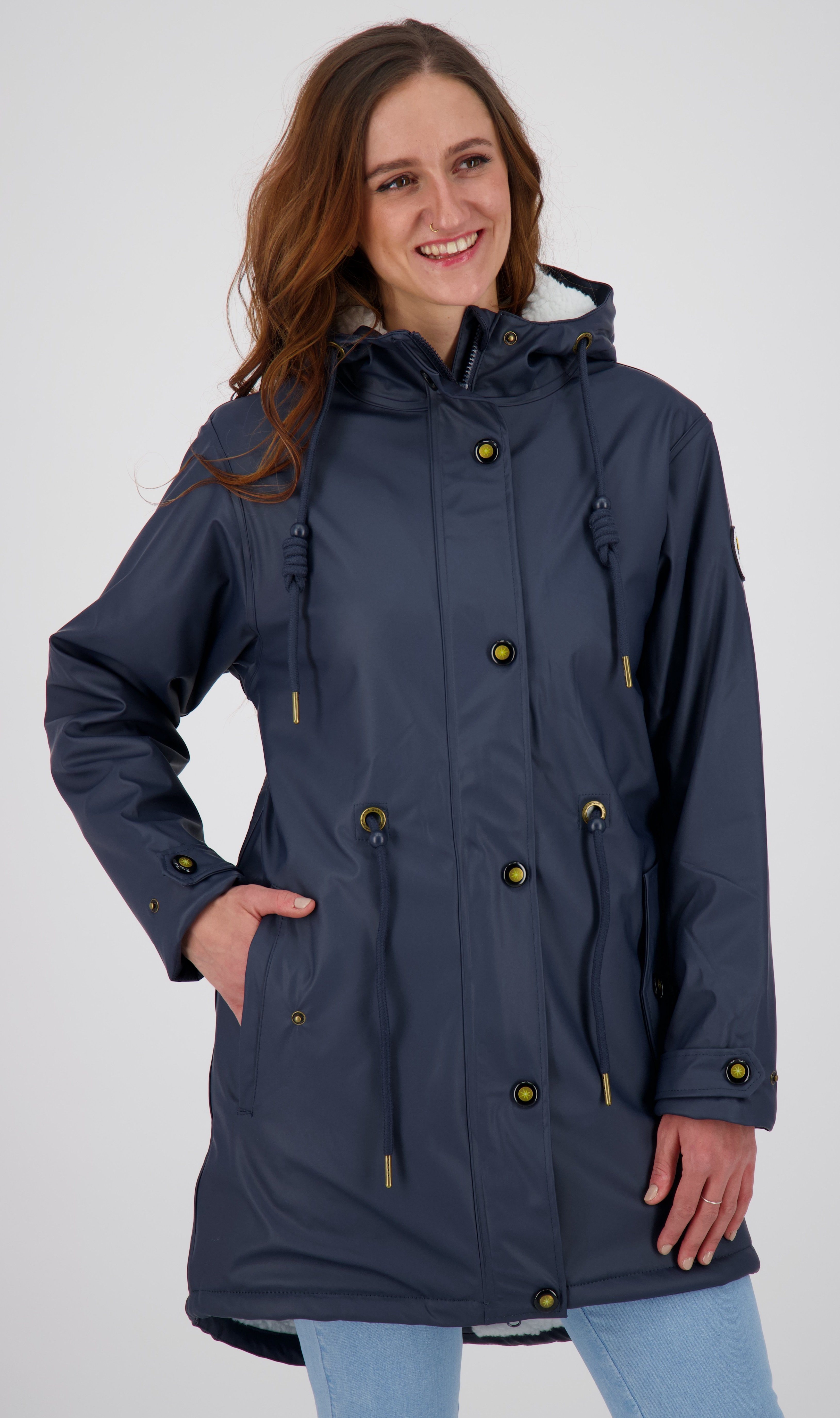 DEPROC Active Regenjacke Regenjacke & Longjacket #ankerglutliebe II CS WOMEN auch in Großen Größen erhältlich navy