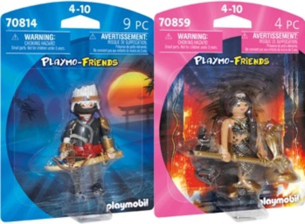 Playmobil® Konstruktions-Spielset 2er Set: 70814 Ninja + 70859 Schlangenlady