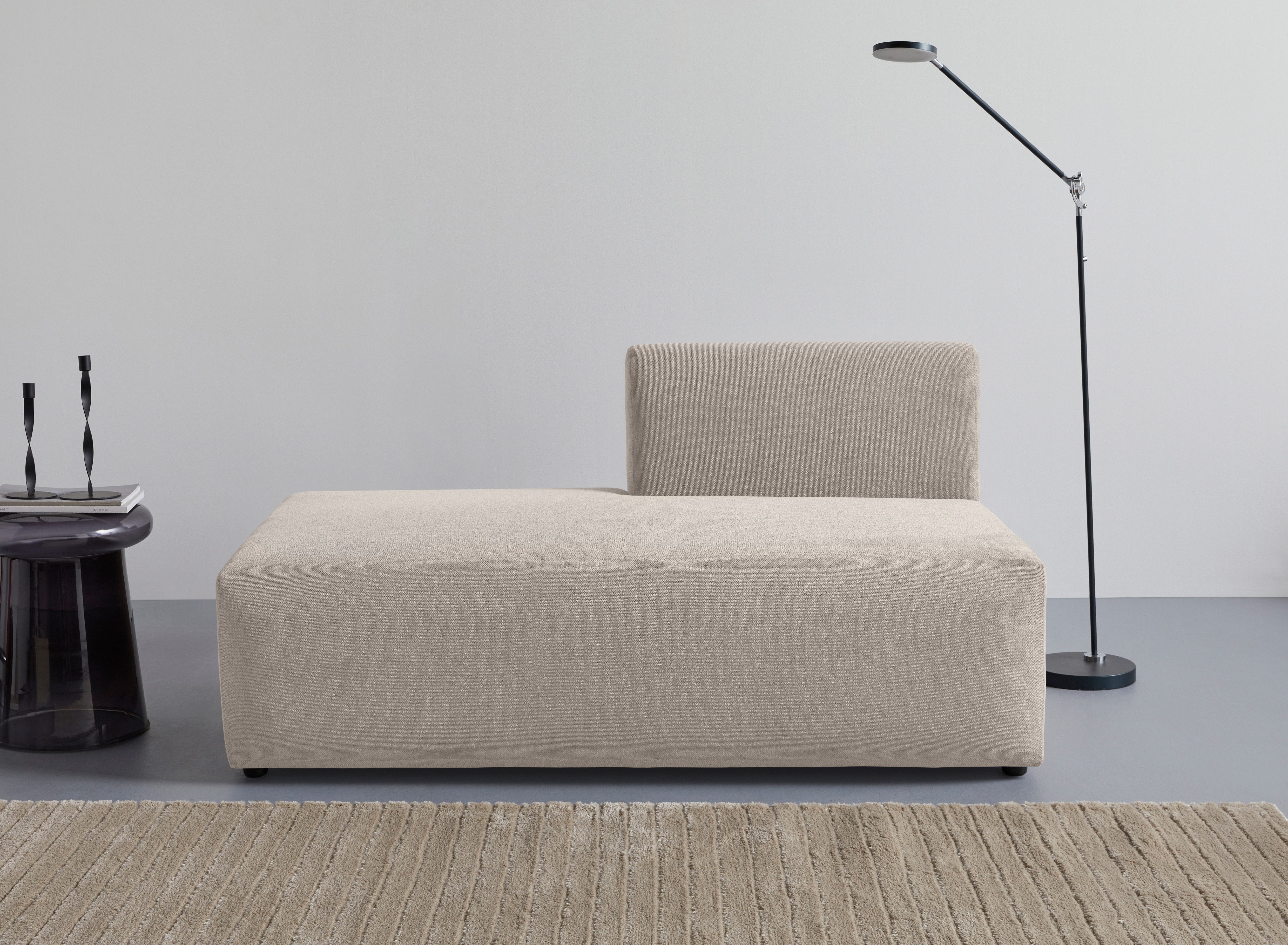 LeGer Home by Lena Gercke Chaiselongue LYZA Open end, Loungemöbel zum Relaxen, Maße B/T/H: 152/96/74 cm, als Modul oder separat verwendbar, für individuelle Zusammenstellung