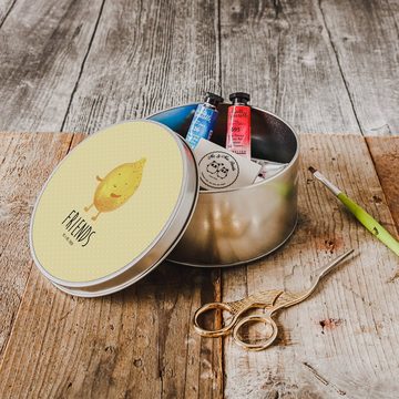 Mr. & Mrs. Panda Aufbewahrungsdose Beste Freunde Zitrone - Gelb Pastell - Geschenk, lustige Sprüche, Tie (1 St), Hochwertige Qualität
