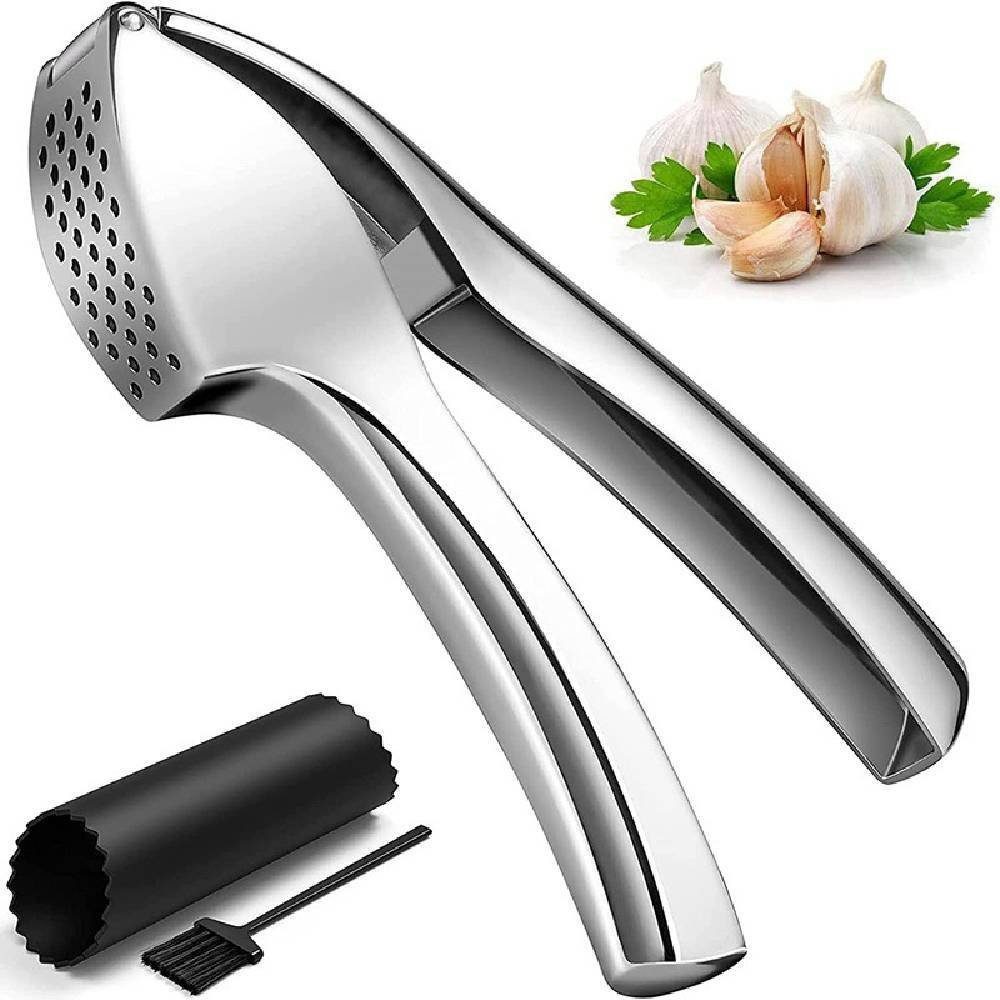 Blusmart Knoblauchpresse Manuelle Knoblauchpresse (1 St), Edelstahl, Küche Knoblauchpresse für den Heimgebrauch