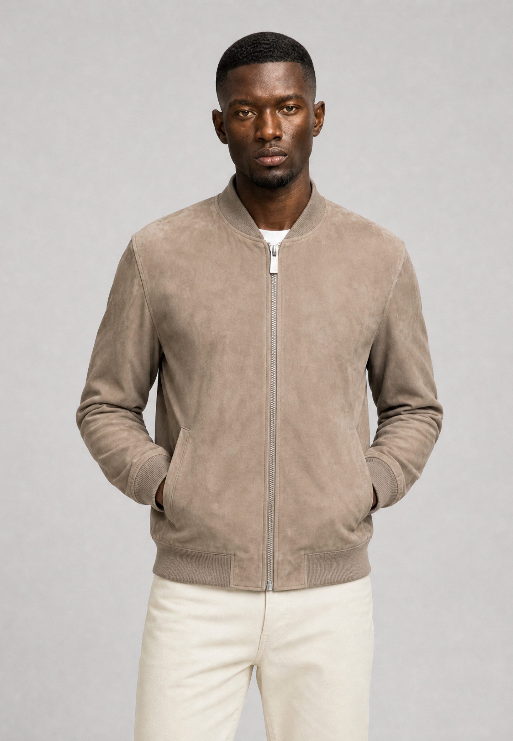 RICANO Collegejacke Enrico Handgefertigt aus echtem Leder