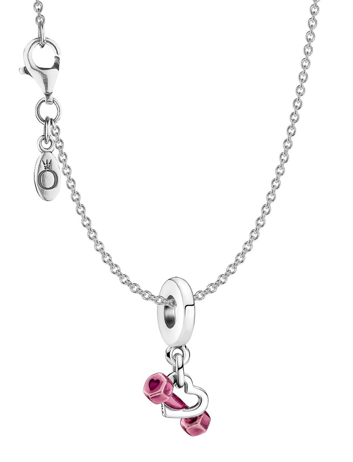 Pandora Silberkette Damen-925 Silber Collier Hantel & günstig online kaufen