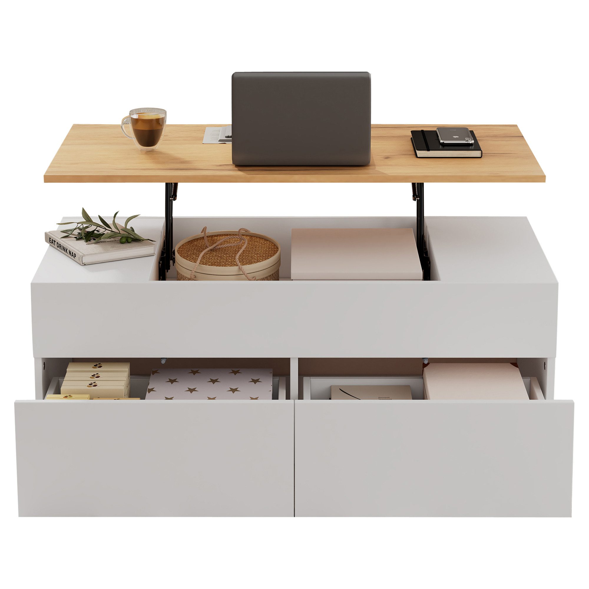 REDOM Couchtisch anhebbar bis 53 cm günstig online kaufen