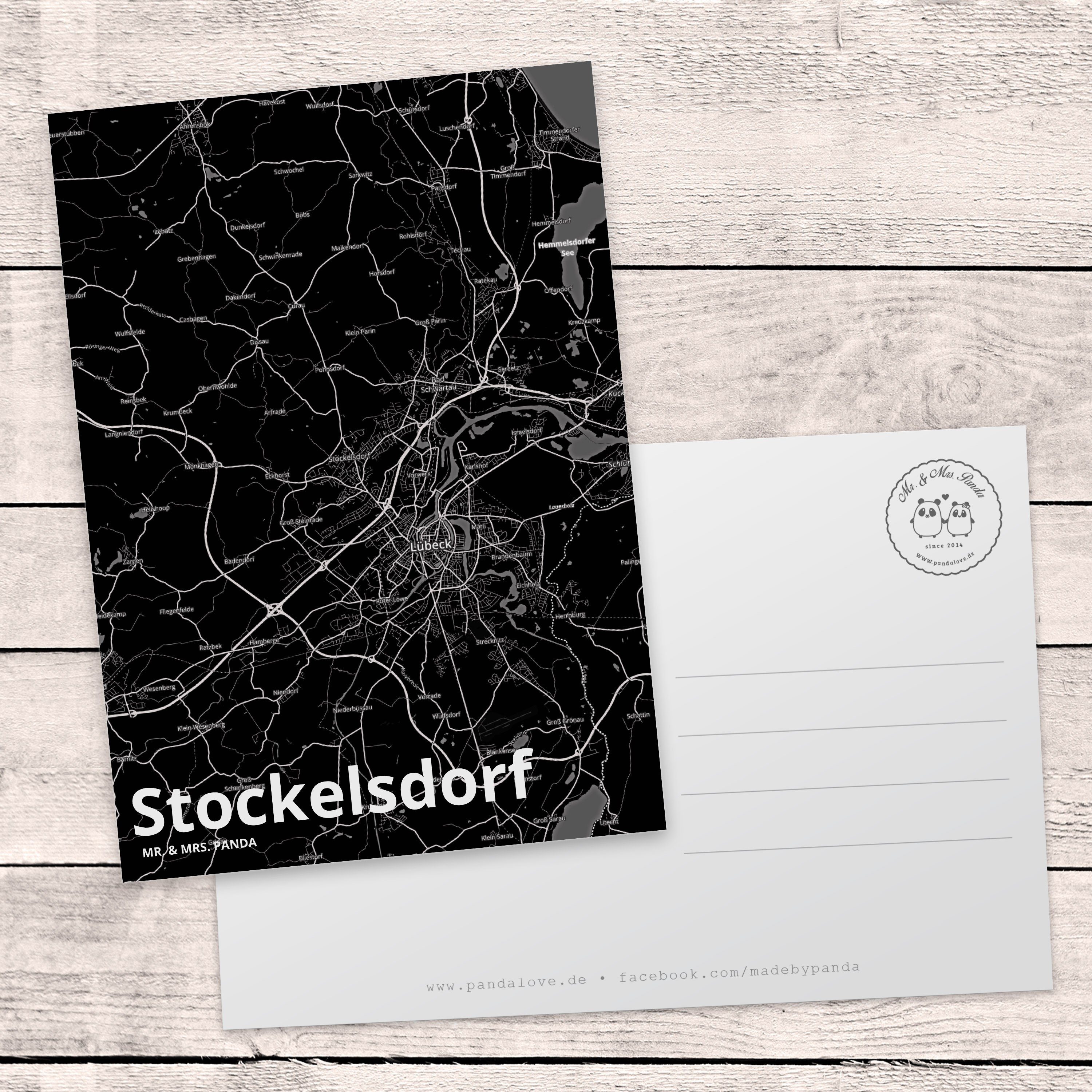 Geschenk, - Dorf Mrs. Landk Stockelsdorf Mr. Panda Postkarte Karte Stadt Grußkarte, Einladung, &