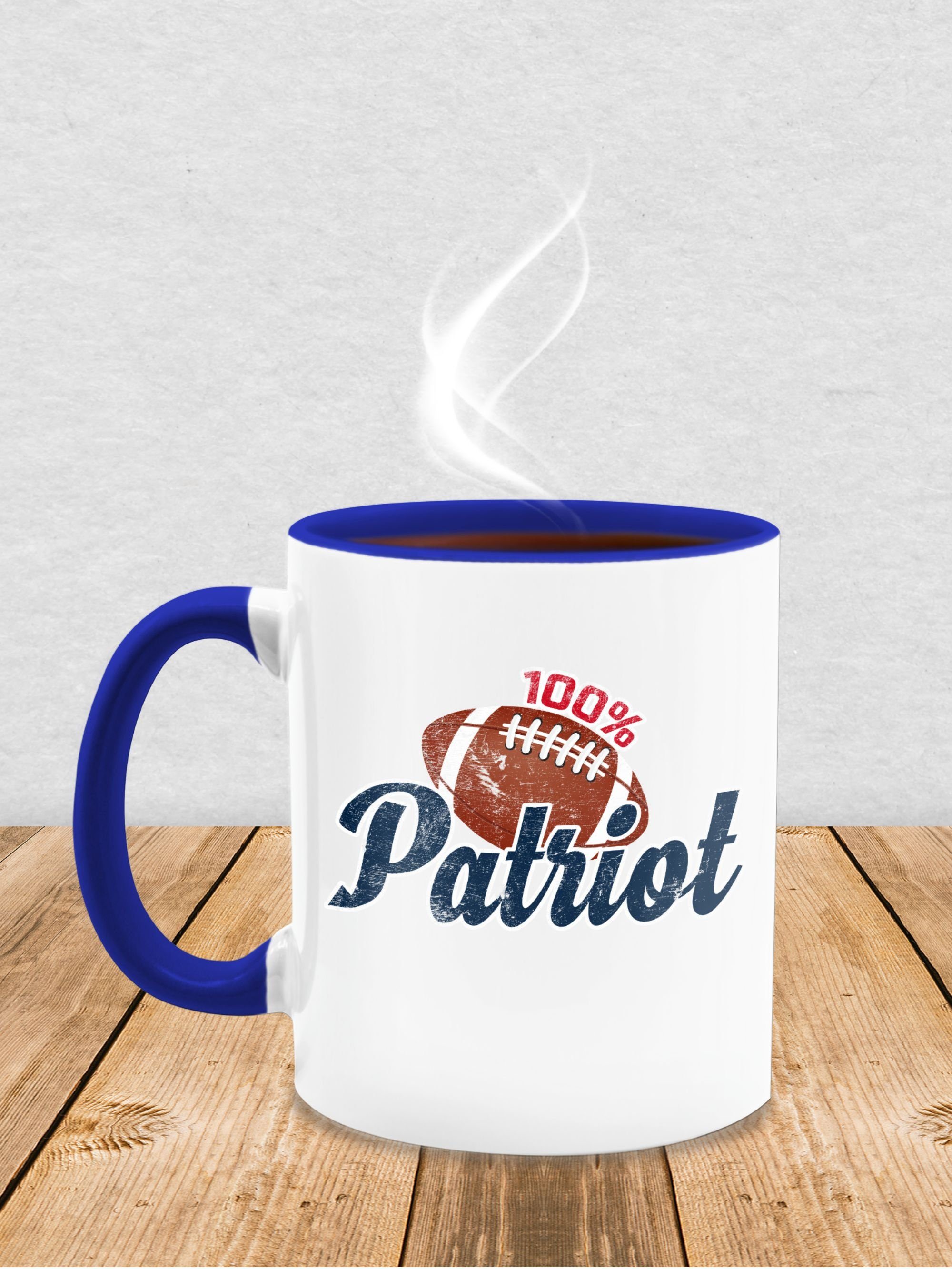 Patriot, 100% Geschenk Tasse Hobby Kaffeetasse Shirtracer 1 Keramik, Dunkelblau