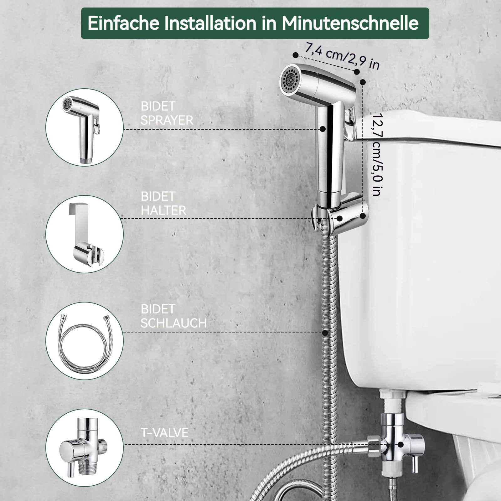 BlingBin Bidetarmatur Handbrause Bad Bidet für günstig online kaufen
