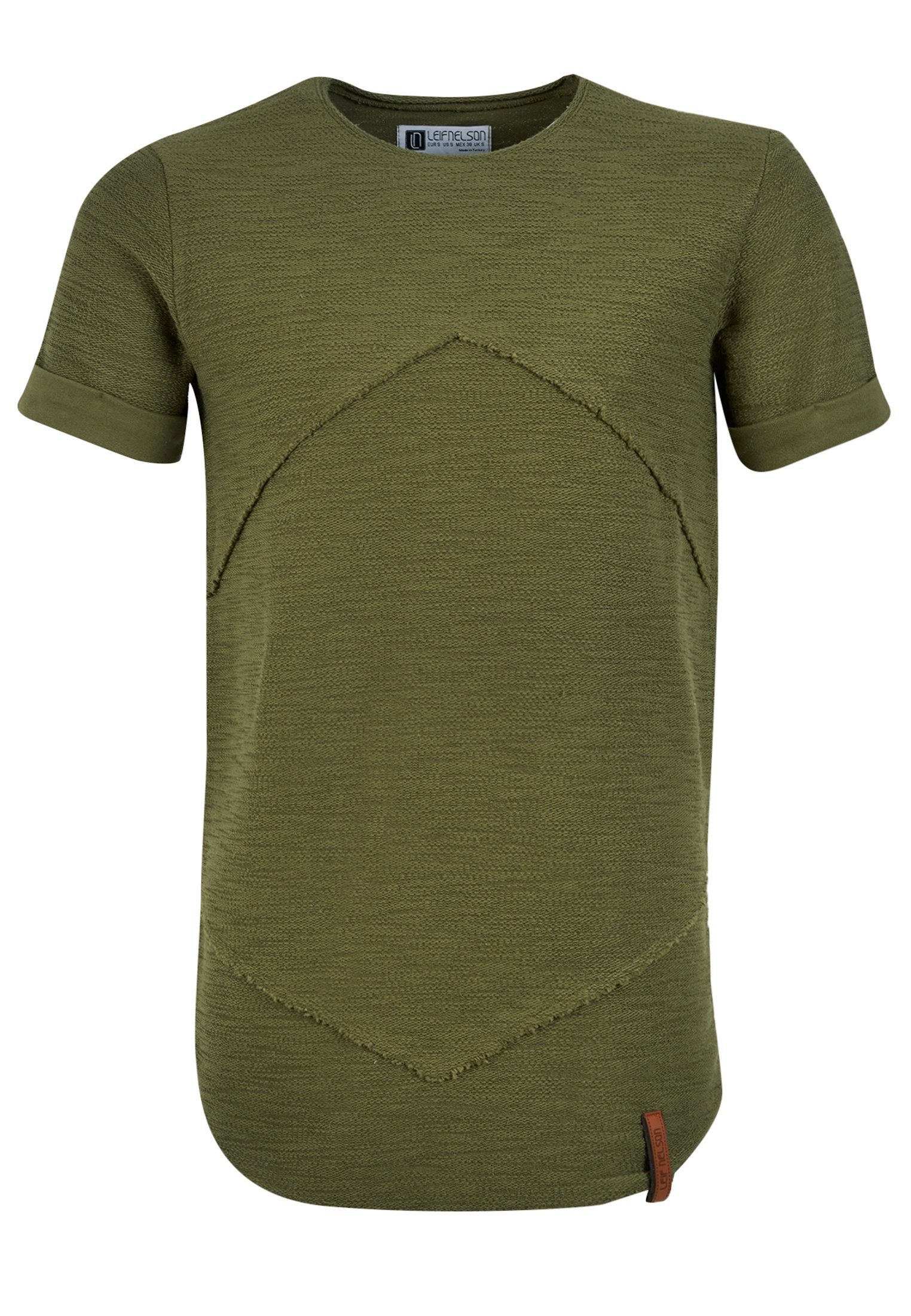 T-Shirt Rundhals LN-8281 Nelson khaki Leif T-Shirt Herren