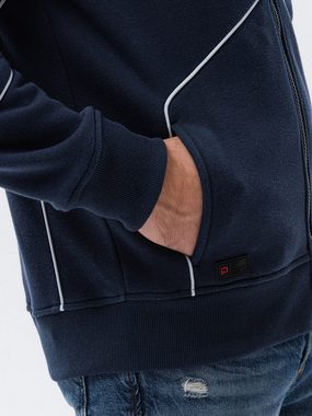 OMBRE Kapuzensweatshirt Sweatshirt mit Kapuze und Reißverschluss für Männer