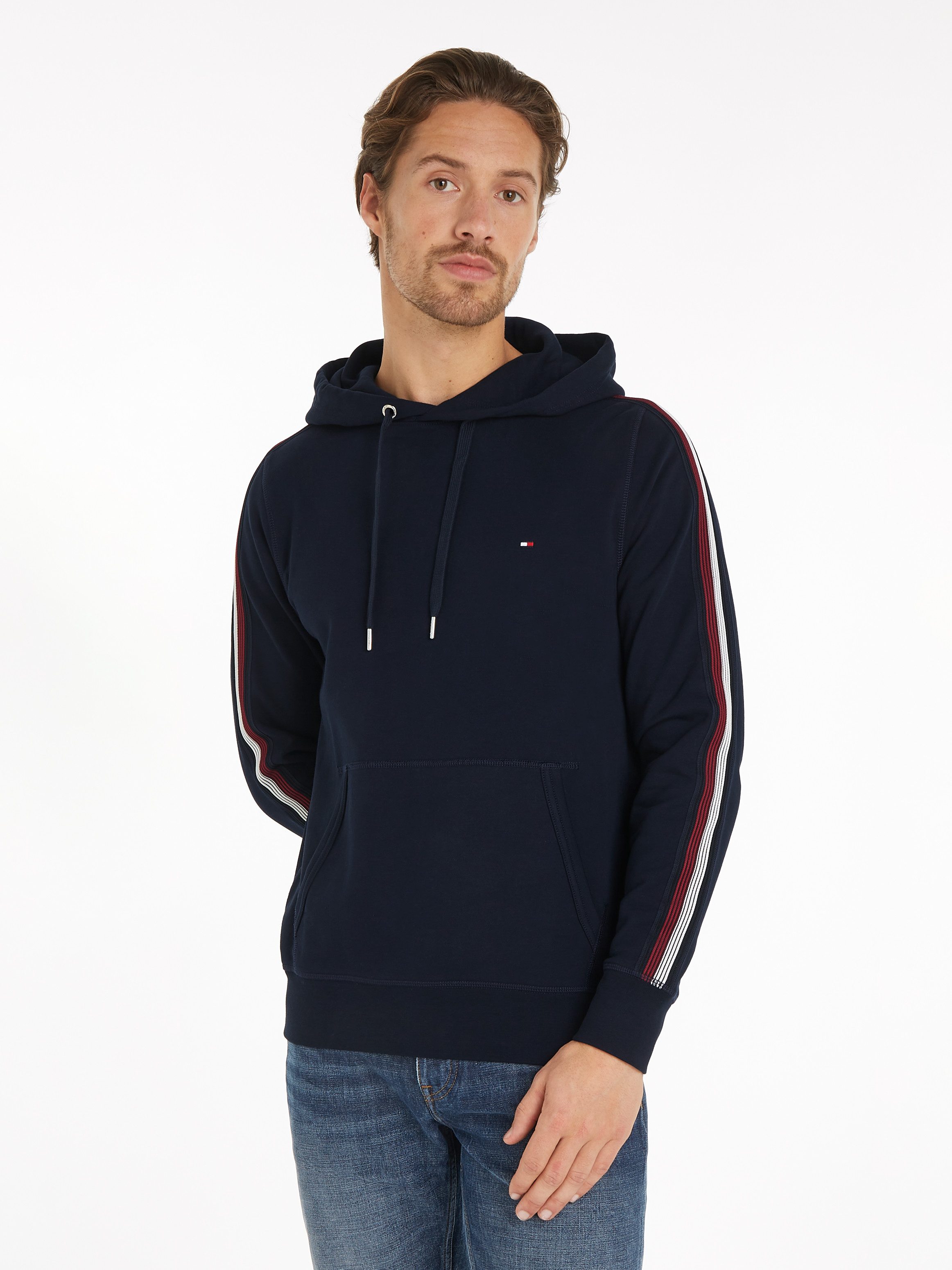 Tommy Hilfiger Kapuzensweatshirt GLOBAL STRIPE TAPE günstig online kaufen