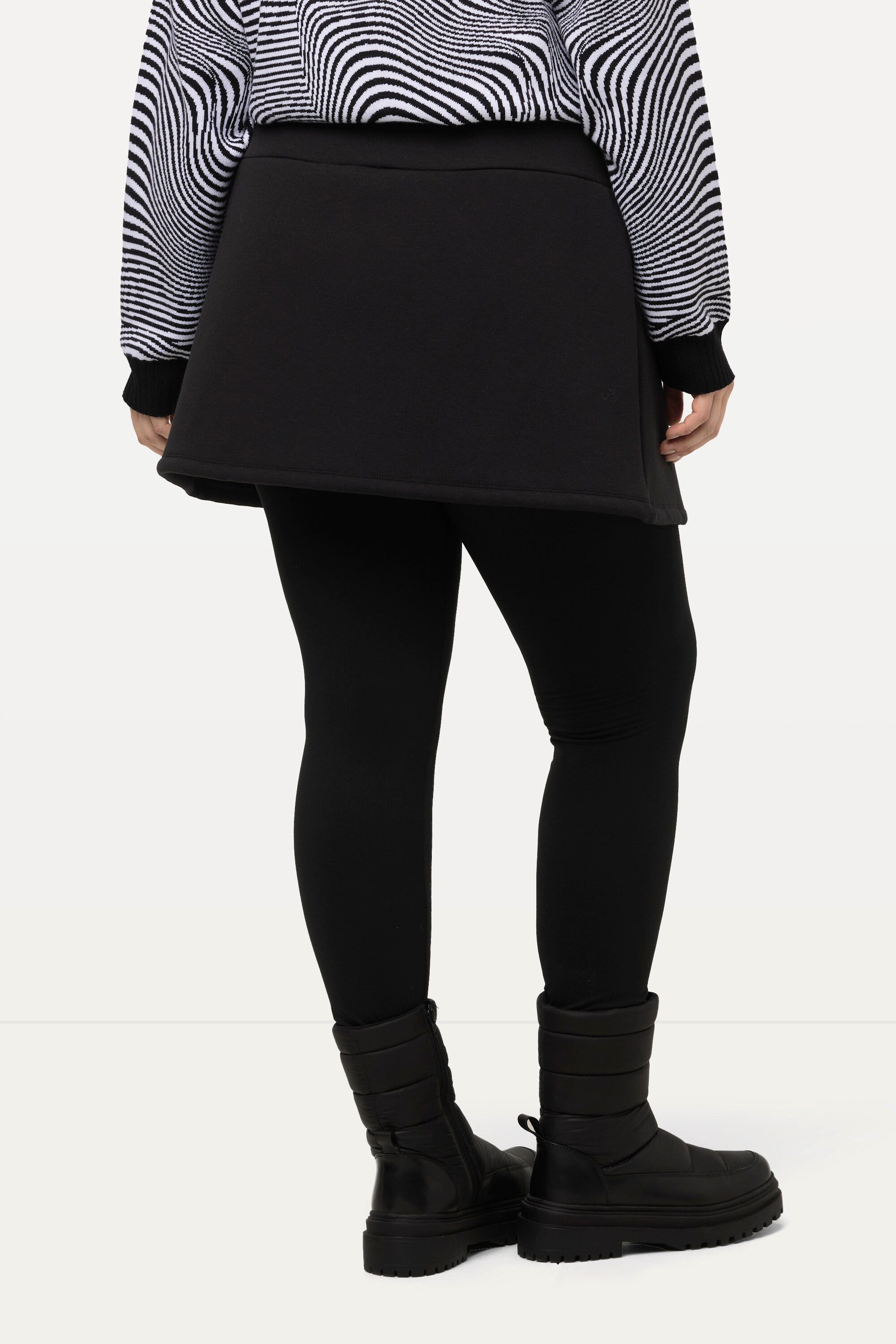 Ulla Popken Midirock Rock Webfell-Futter Elastikbund High Waist