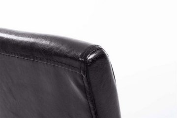 TPFLiving Esszimmerstuhl Ines mit hochwertig gepolsterter Sitzfläche - Konferenzstuhl (Küchenstuhl - Esstischstuhl - Wohnzimmerstuhl), Gestell: Holz Natura - Sitzfläche: Kunstleder braun