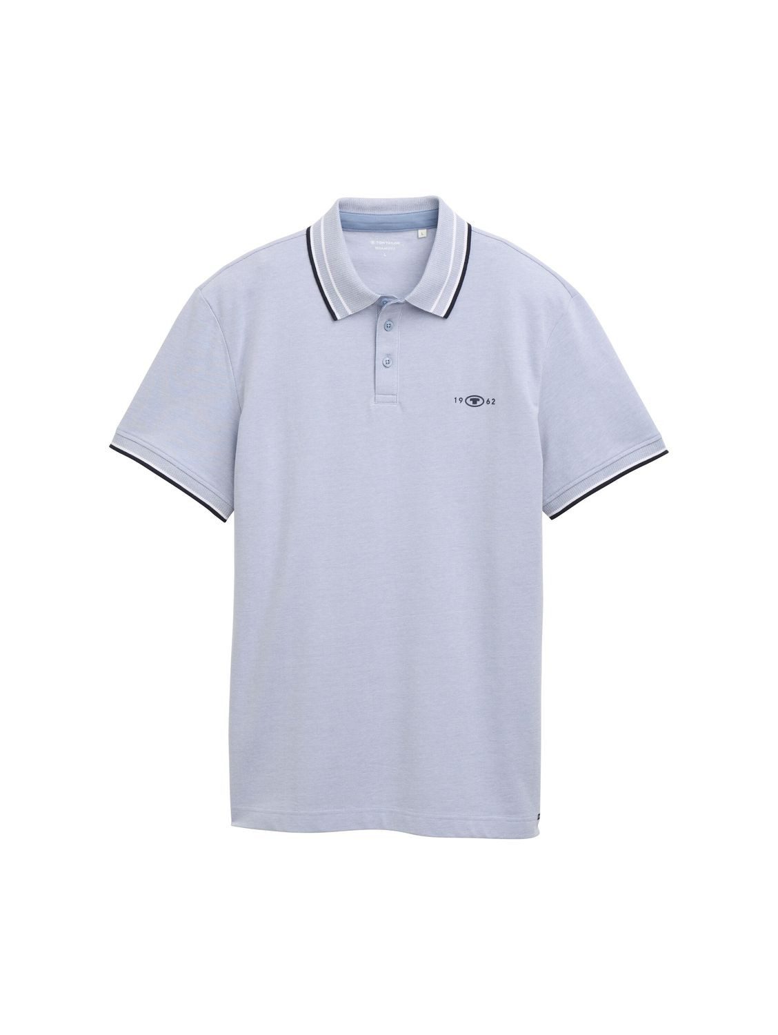 TOM TAILOR Poloshirt POLO WITH PRINT (1-tlg) mit Stretch