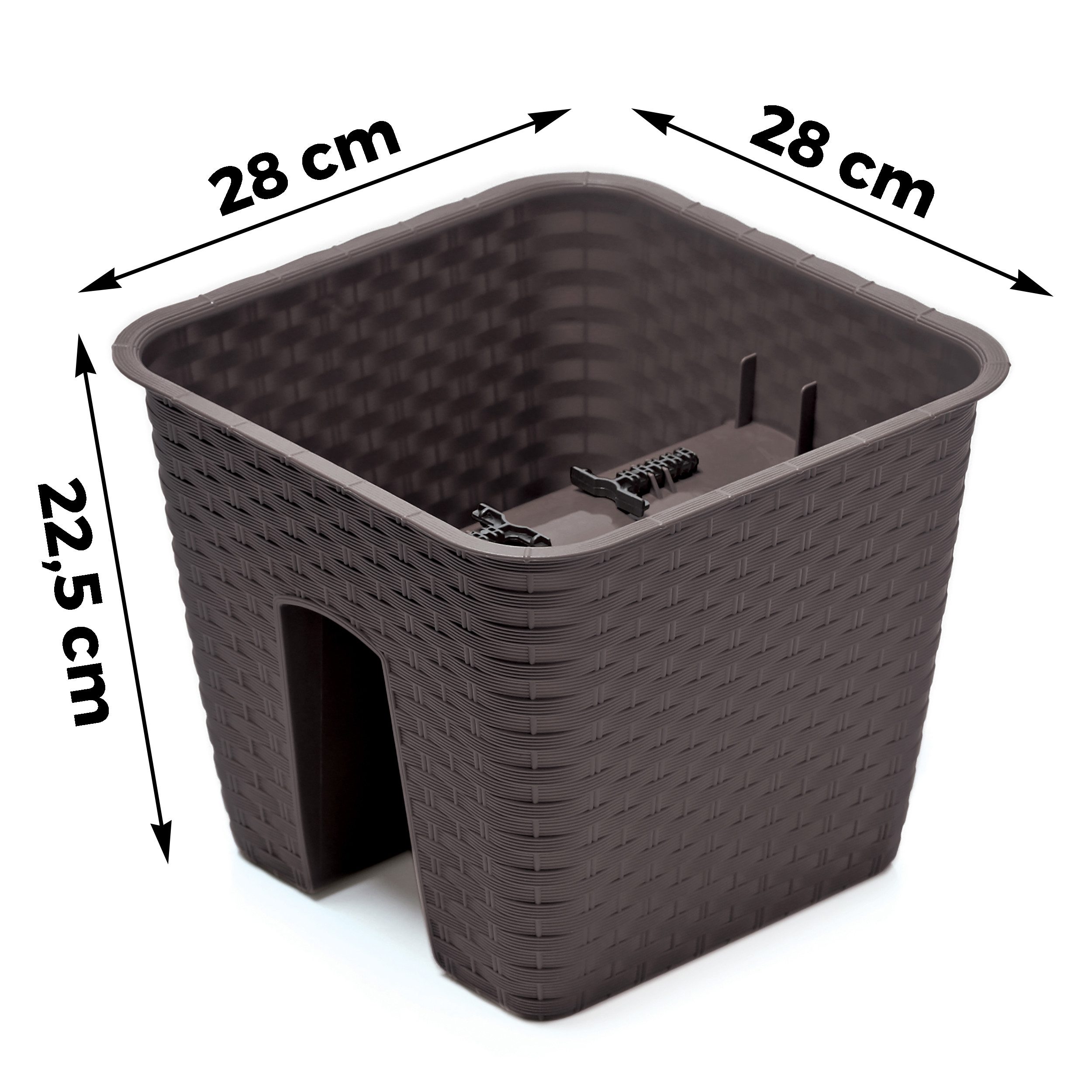 Annastore Balkonkasten Blumenkasten für Geländer und Brüstungen - Pflanzkas günstig online kaufen