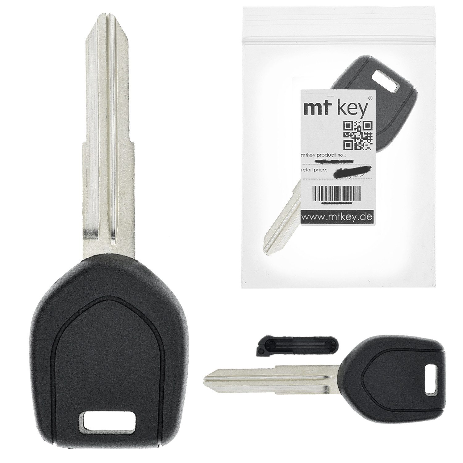 mt-key Schlüsseltasche MT KEY Auto Ersatz Schlüssel MIT8, für MITSUBISHI CHALLENGER; DIAMANTE; ECLIPSE D30; ECLIPSE D50; ECL...