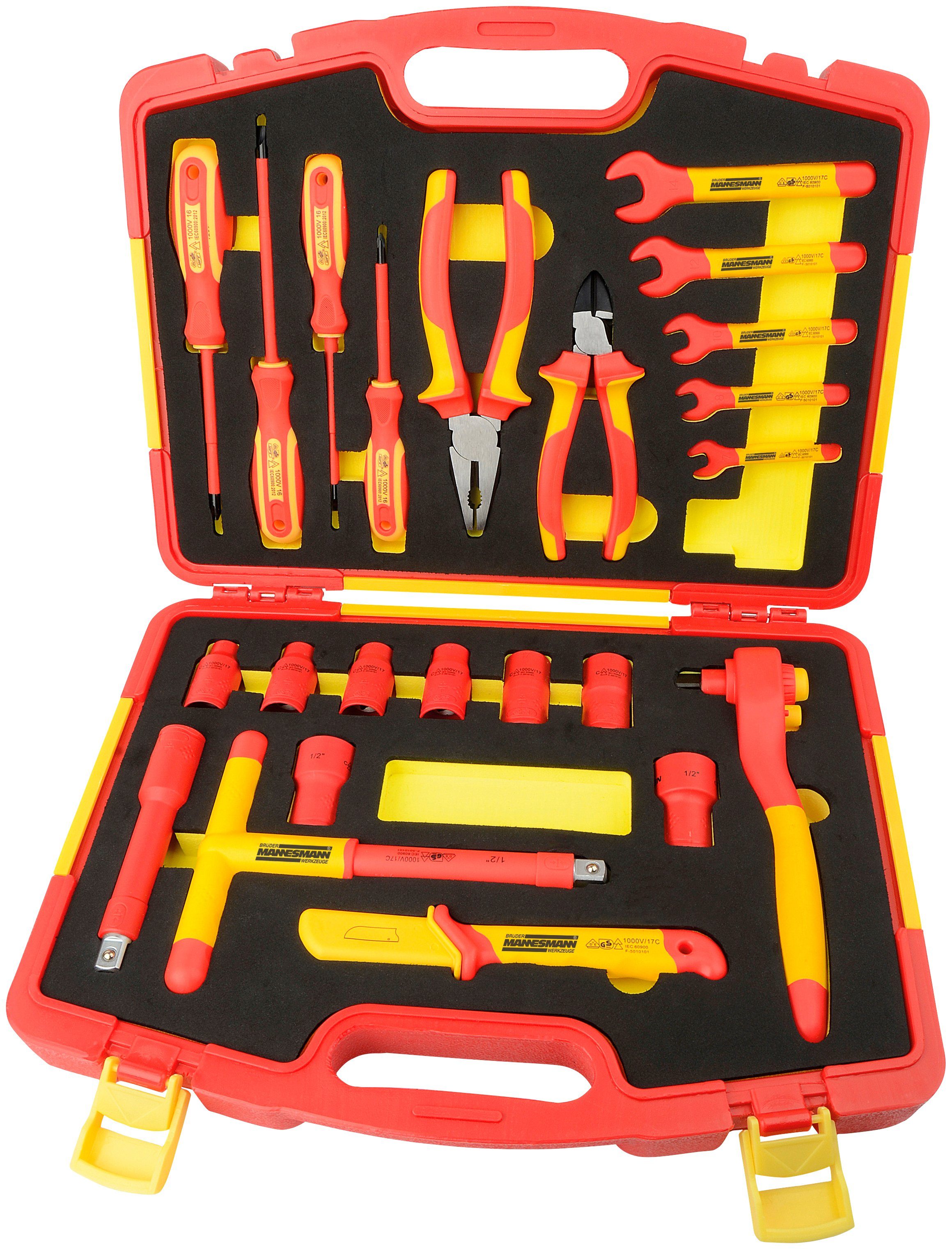 Brüder Mannesmann Werkzeuge Werkzeugset, 24-tlg., Werkzeugsatz günstig online kaufen