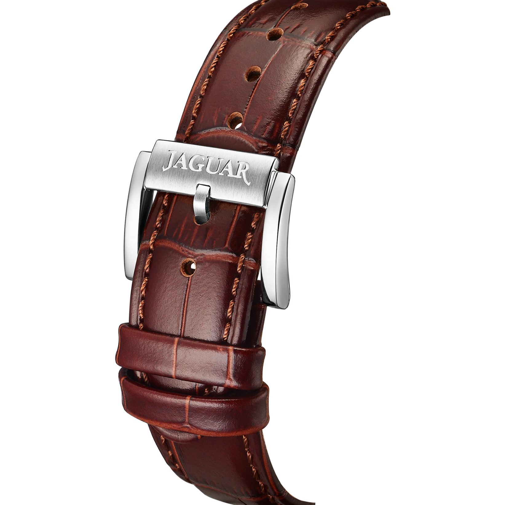 Jaguar Automatikuhr Automatik J975_4, Armbanduhr, Herrenuhr, Swiss Made, Mechanische Uhr, Lederarmband