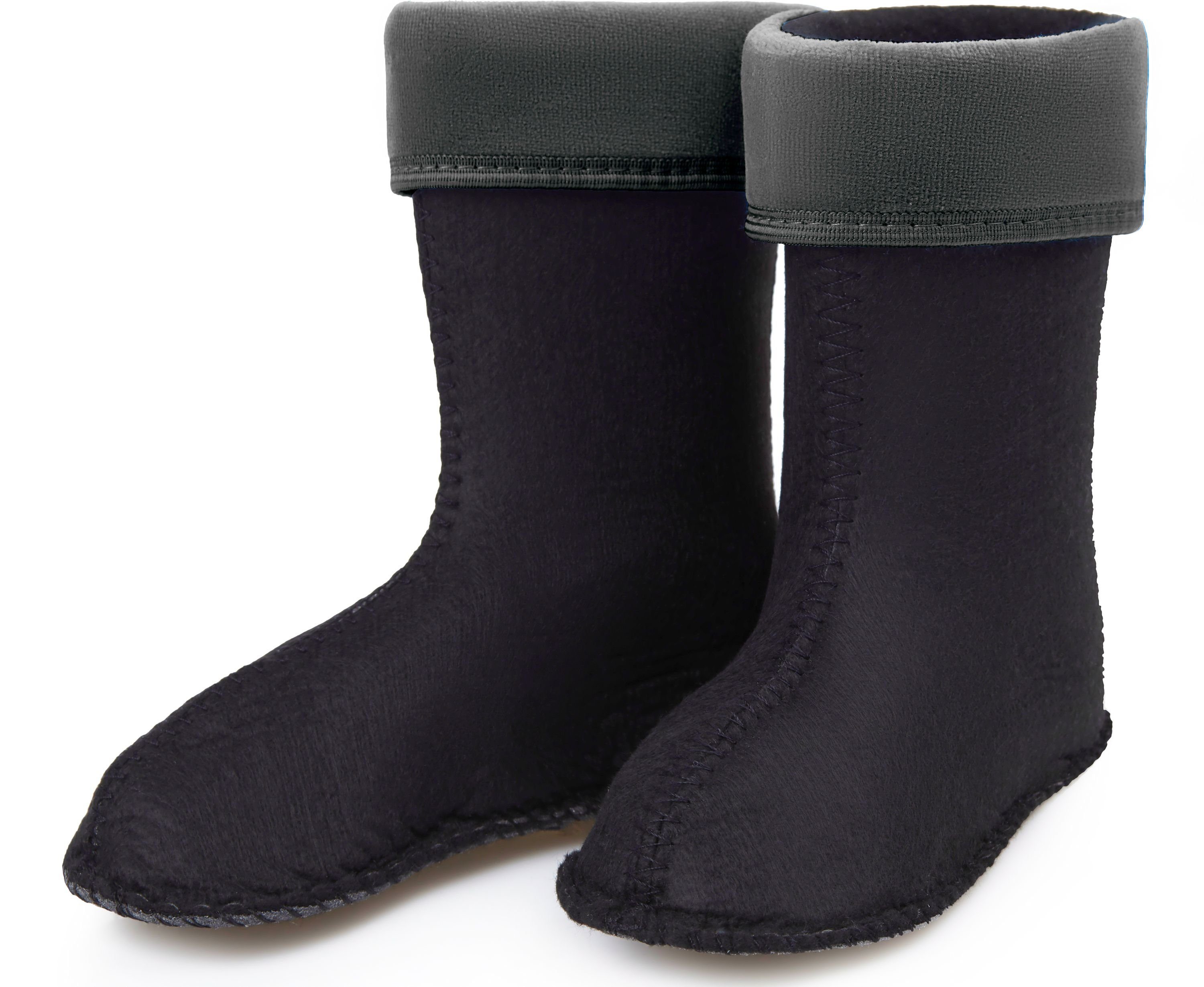 Ladeheid Schaftformer Stiefelsocken für Mädchen Graphit Wärmende KL045 Gummistiefel Kinder Jungen