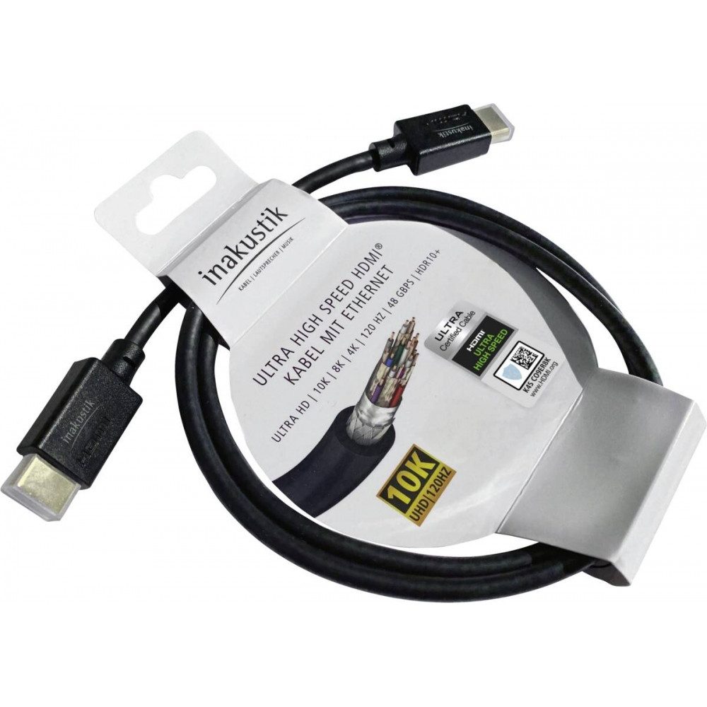 Inakustik Inakustik HDMI 2.1 Kabel 2,0 m Ultra High-Speed Elektro-Kabel, HDMI, HDMI, Ultra High-Speed HDMI 2.1
