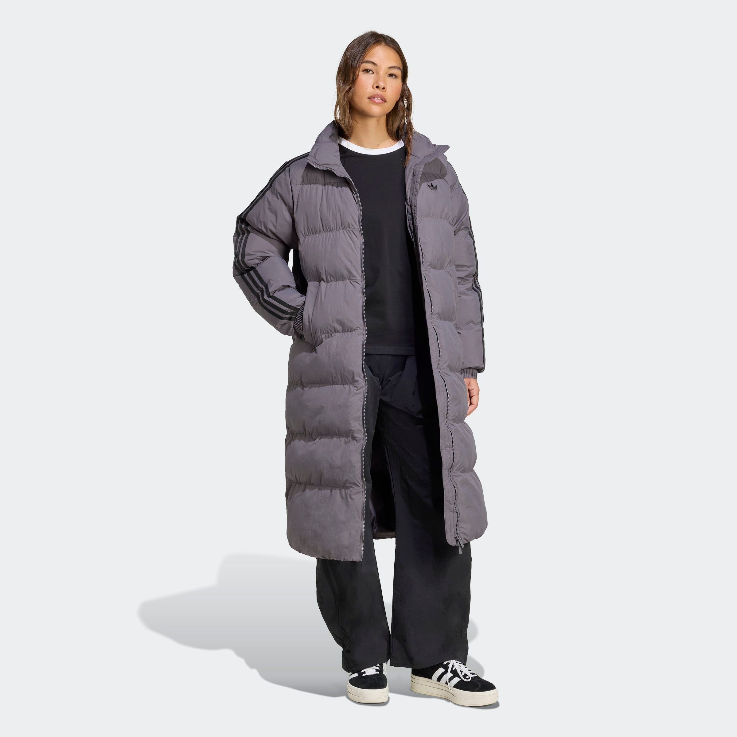 adidas Originals Winterjacke LONG PUFFER Langer Mantel aus Kunstdaunen günstig online kaufen