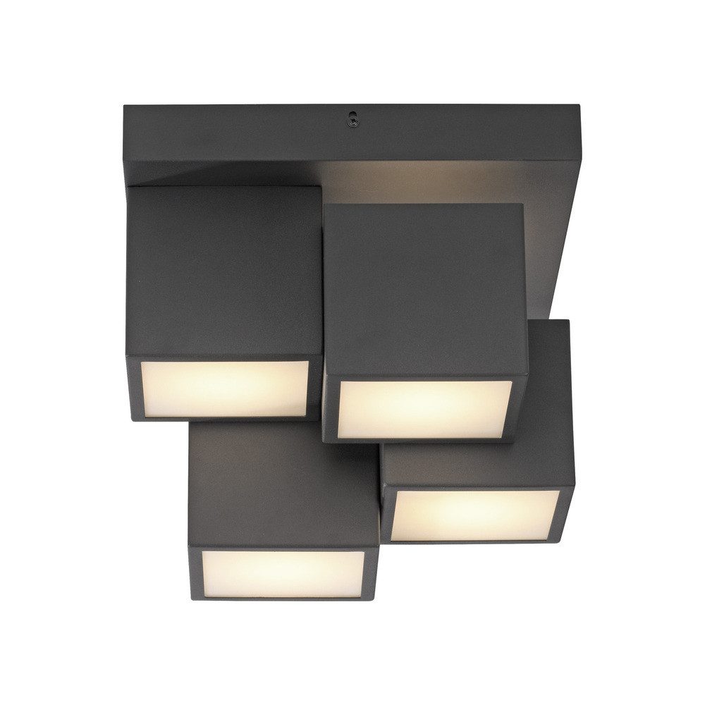 JUST LIGHT LED Deckenleuchte LED Deckenleuchte TETRIS, Lichttemperatur warmweiß, 17W, 3000, Lichteffekt durch Backlight
