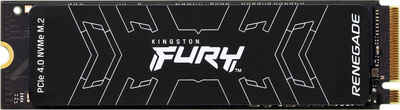 Kingston FURY »Renegade PCIe 4.0 NVMe M.2« interne SSD (2 TB) 7300 MB/S Lesegeschwindigkeit, 7000 MB/S Schreibgeschwindigkeit
