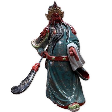 Asien LifeStyle Buddhafigur Guan Yu China Krieger Porzellan Figur chinesischer Soldat Skulptur