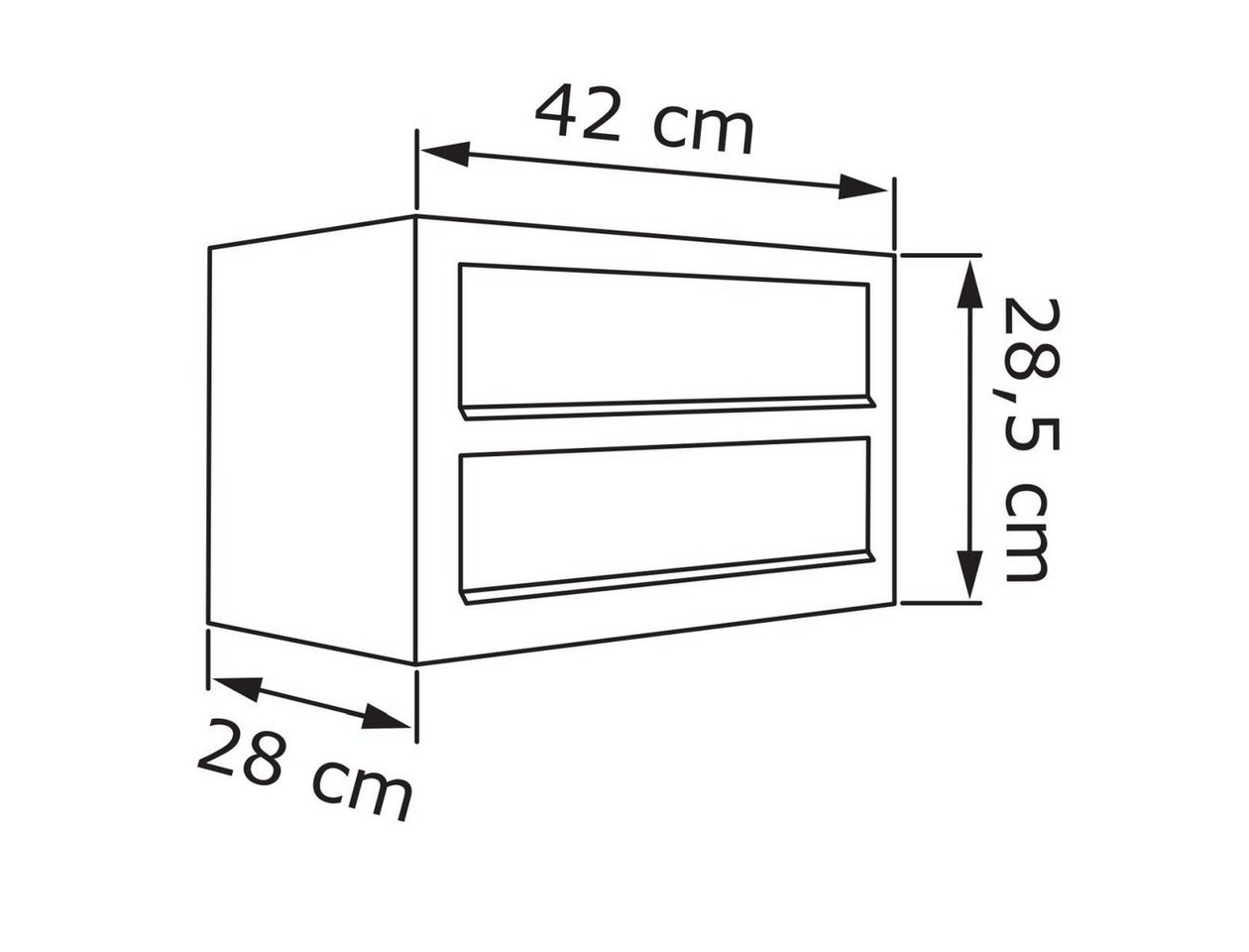 Thumbnail - Bravios Briefkasten Briefkasten Cube for Two Rost mit Edelstahlklappe