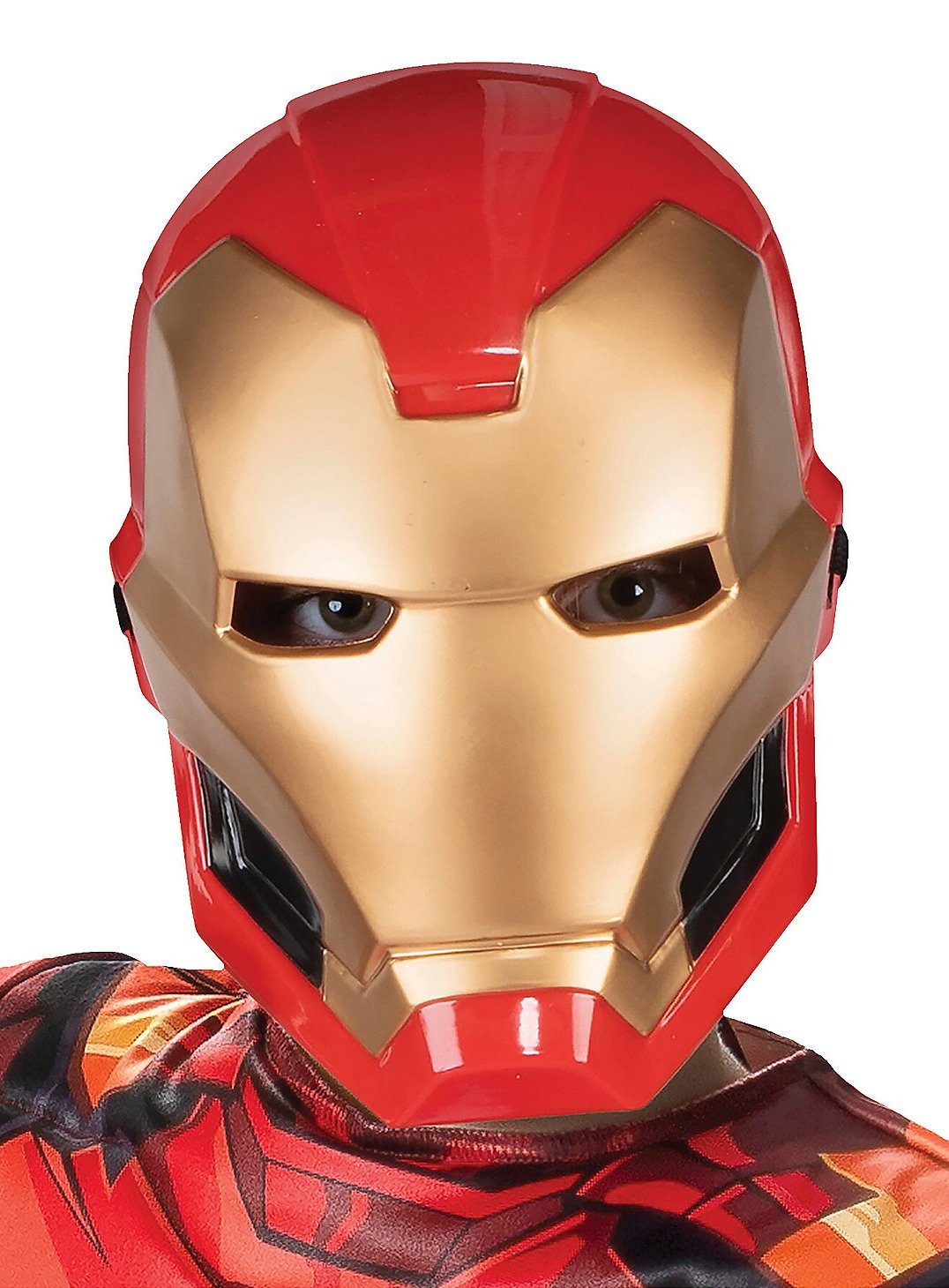 Metamorph Verkleidungsmaske Iron Man Maske für Kinder, Halbmaske aus Kunststoff des Avengers-Superhelden