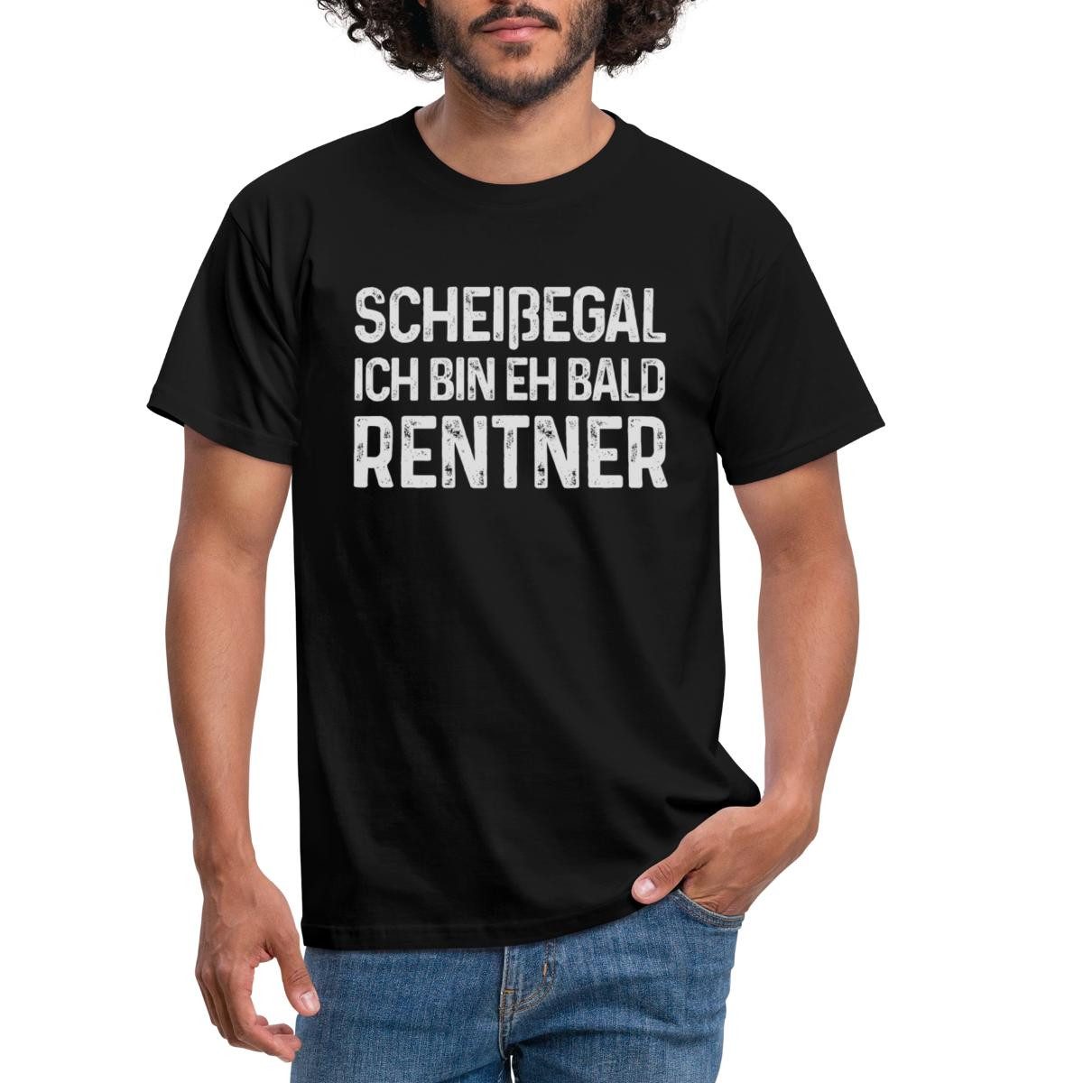 Spreadshirt T-Shirt Egal Ich Bin Eh Bald Rentner Geschenk Zur Rente Männer günstig online kaufen