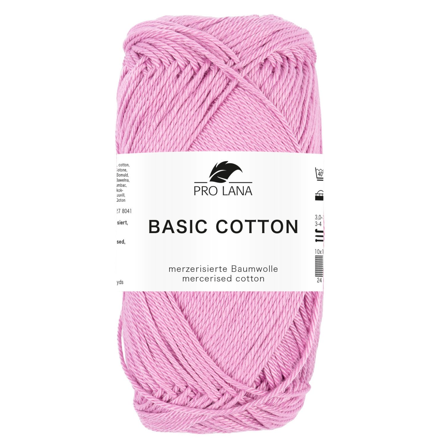 Pro Lana Pro Lana BASIC COTTON Baumwollgarn 50 g Häkelwolle, 125 m (Perfektes Baumwoll-Garn für leichte Pullover, Mützen und Accessoires), 50 g