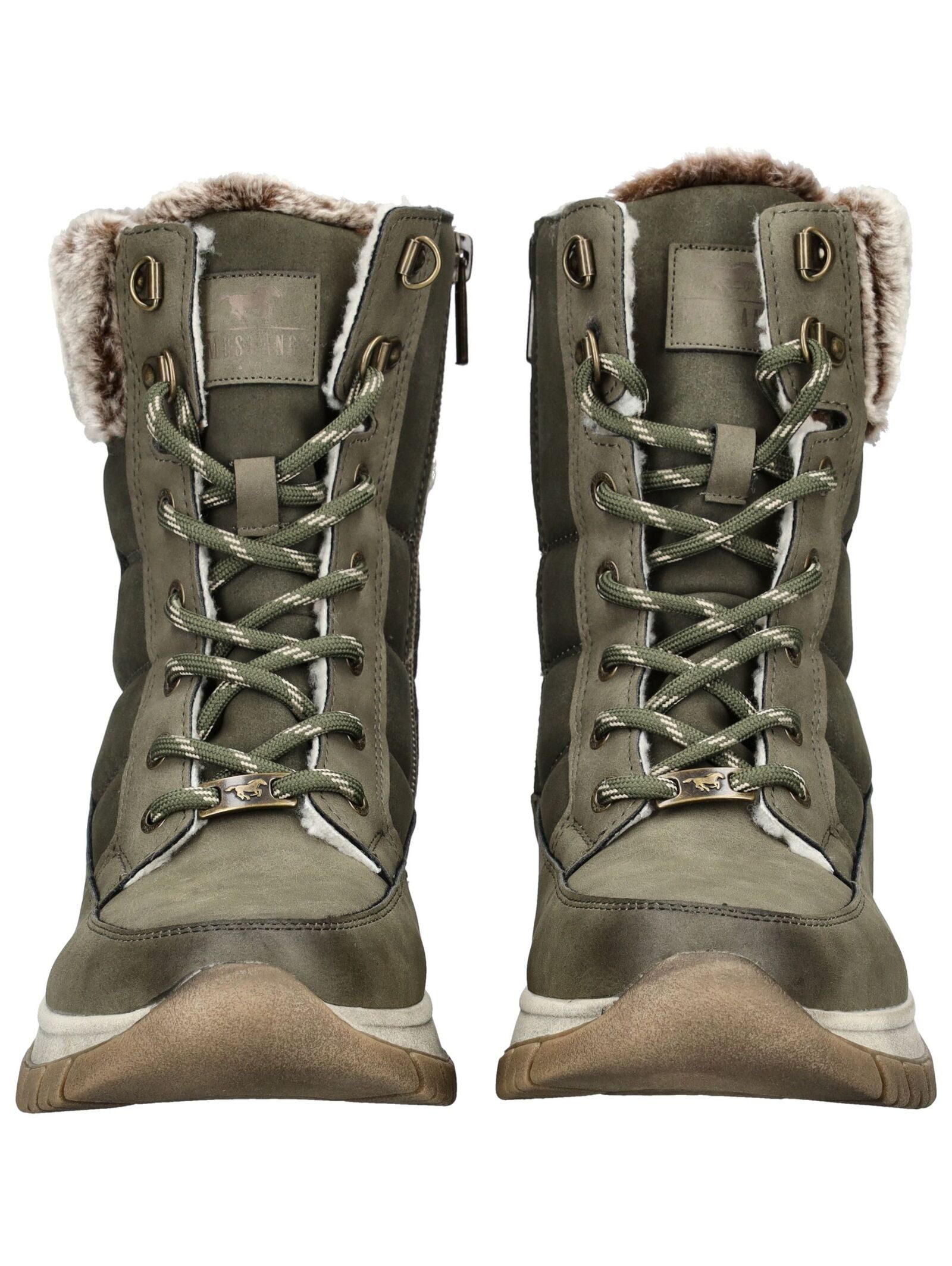 Mustang Shoes Mustang Shoes Stiefelette Lederimitat/Textil Schnürstiefelette